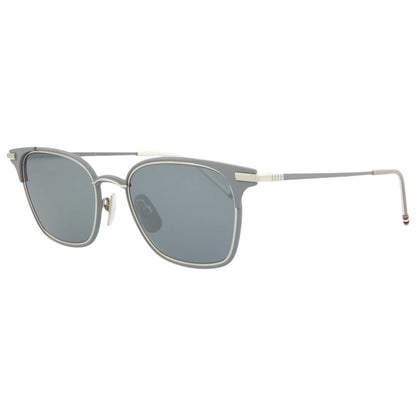 Front view of Thom Browne Novelty Unisex Sunglasses TB107-BTGRYSLV-051