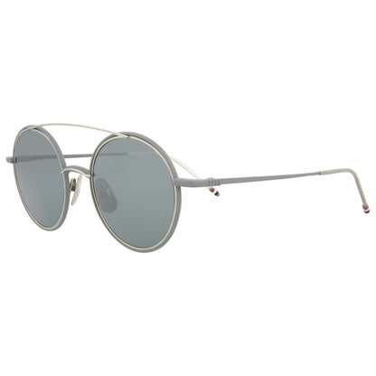 Front view of Thom Browne Novelty Unisex Sunglasses TB108-BTGRYSLV-50