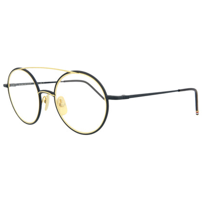 Front view of Thom Browne Novelty Unisex Opticals TB108-CNVYGLD-50