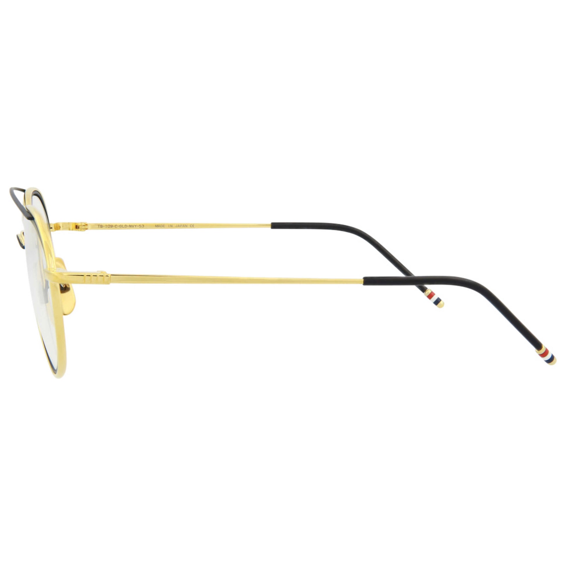 Thom Browne Novelty Unisex Sunglasses TB109-CGLDNVY-053 - Image #4