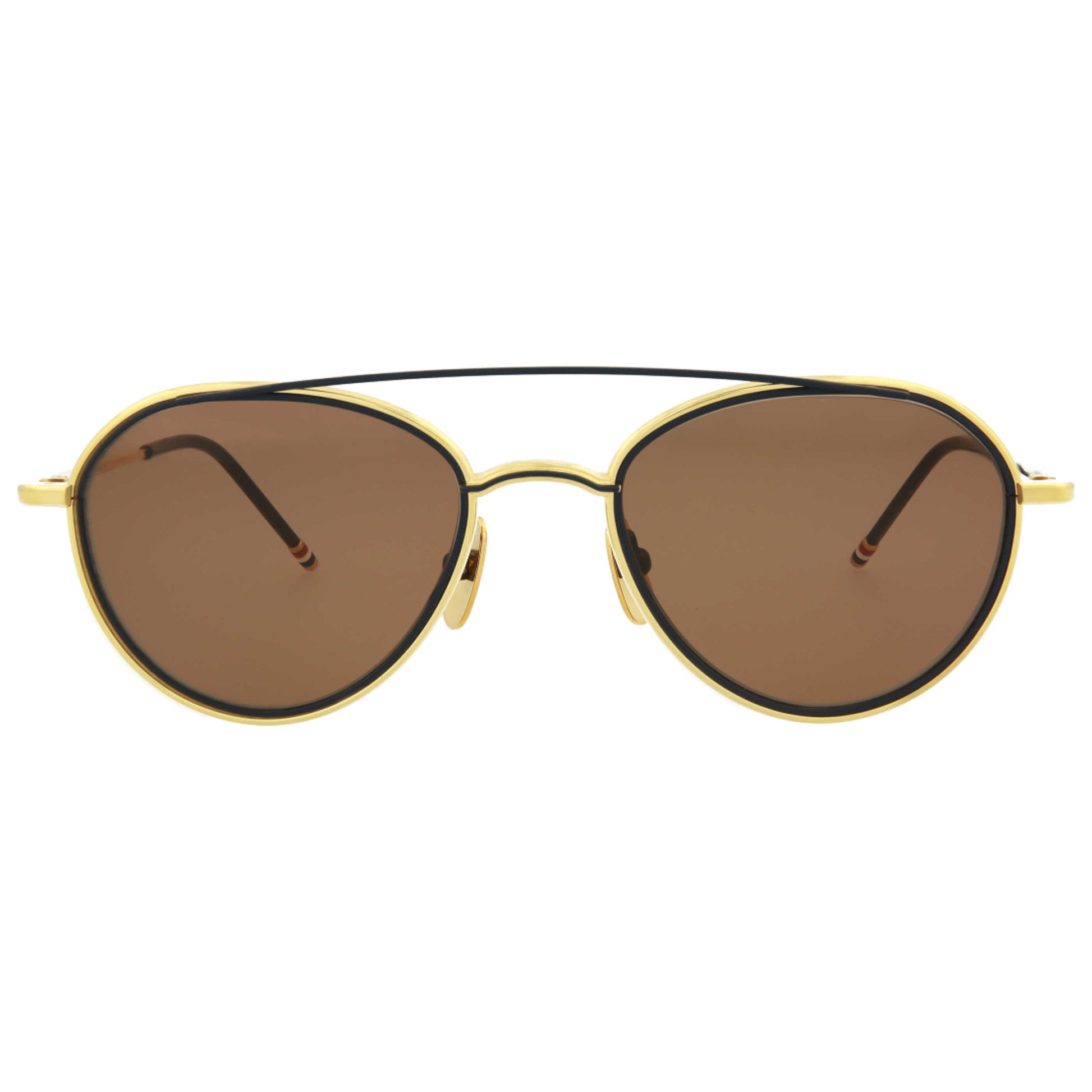 Thom Browne Novelty Unisex Sunglasses TB109-CTGLDNVY-53 - Image #5