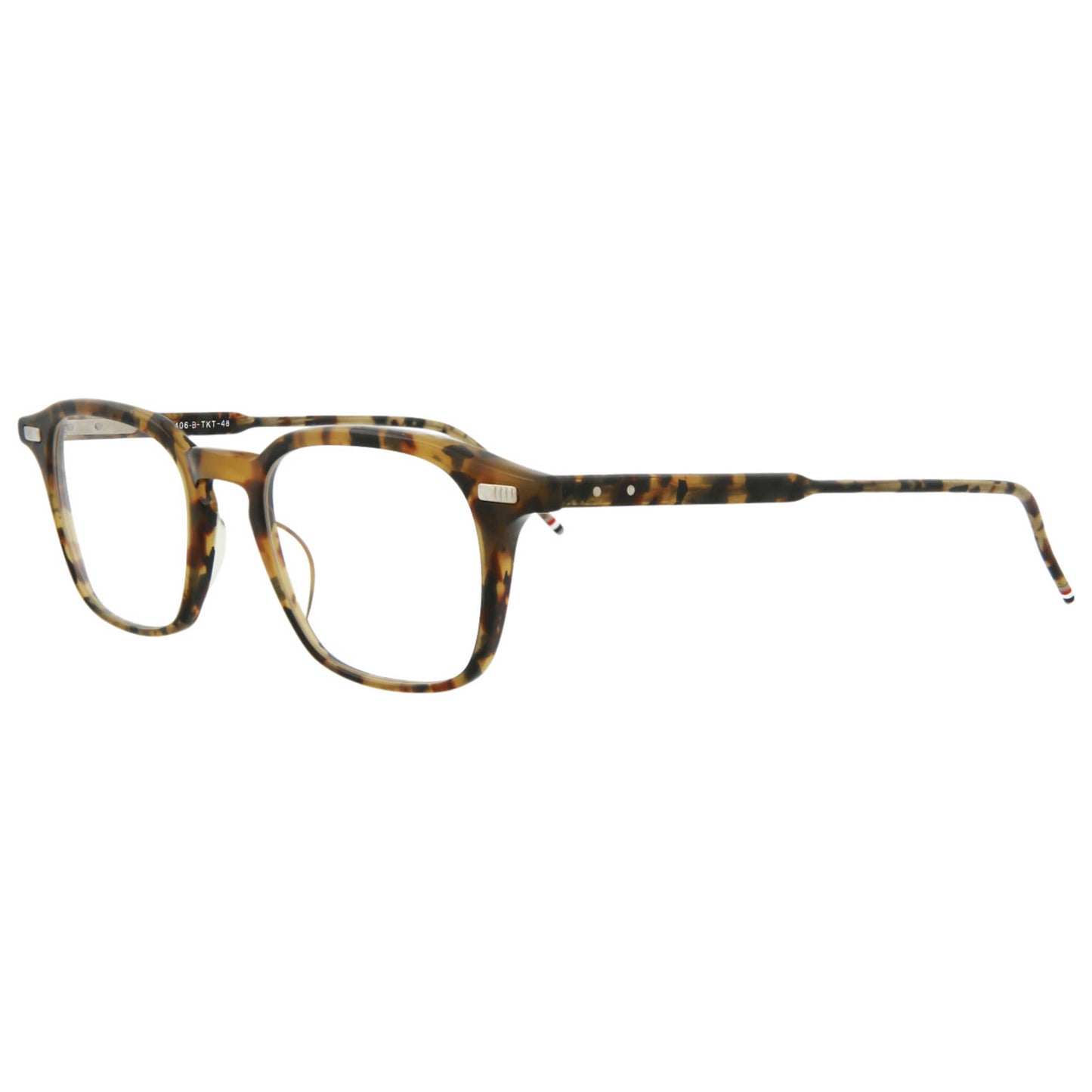 Front view of Thom Browne Novelty Unisex Sunglasses TB406-BTKT-048