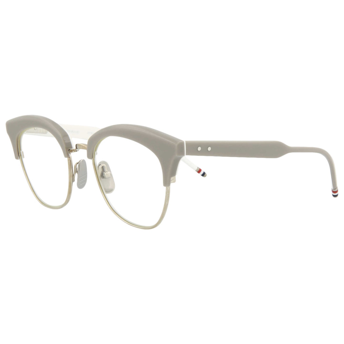 Front view of Thom Browne Novelty Women's Sunglasses TB507-BGRYSLV-051