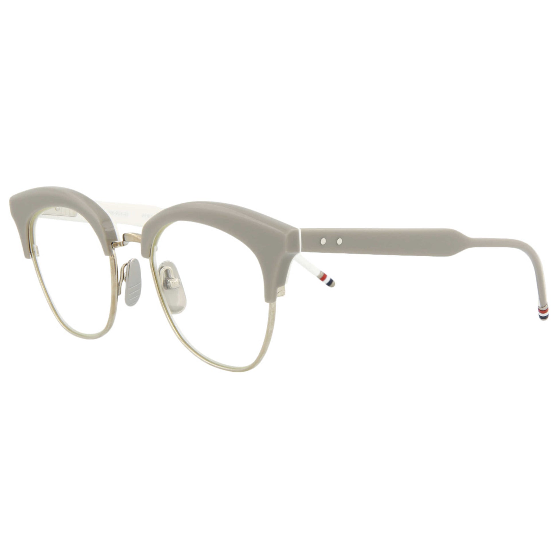 Front view of Thom Browne Novelty Women's Sunglasses TB507-BGRYSLV-051