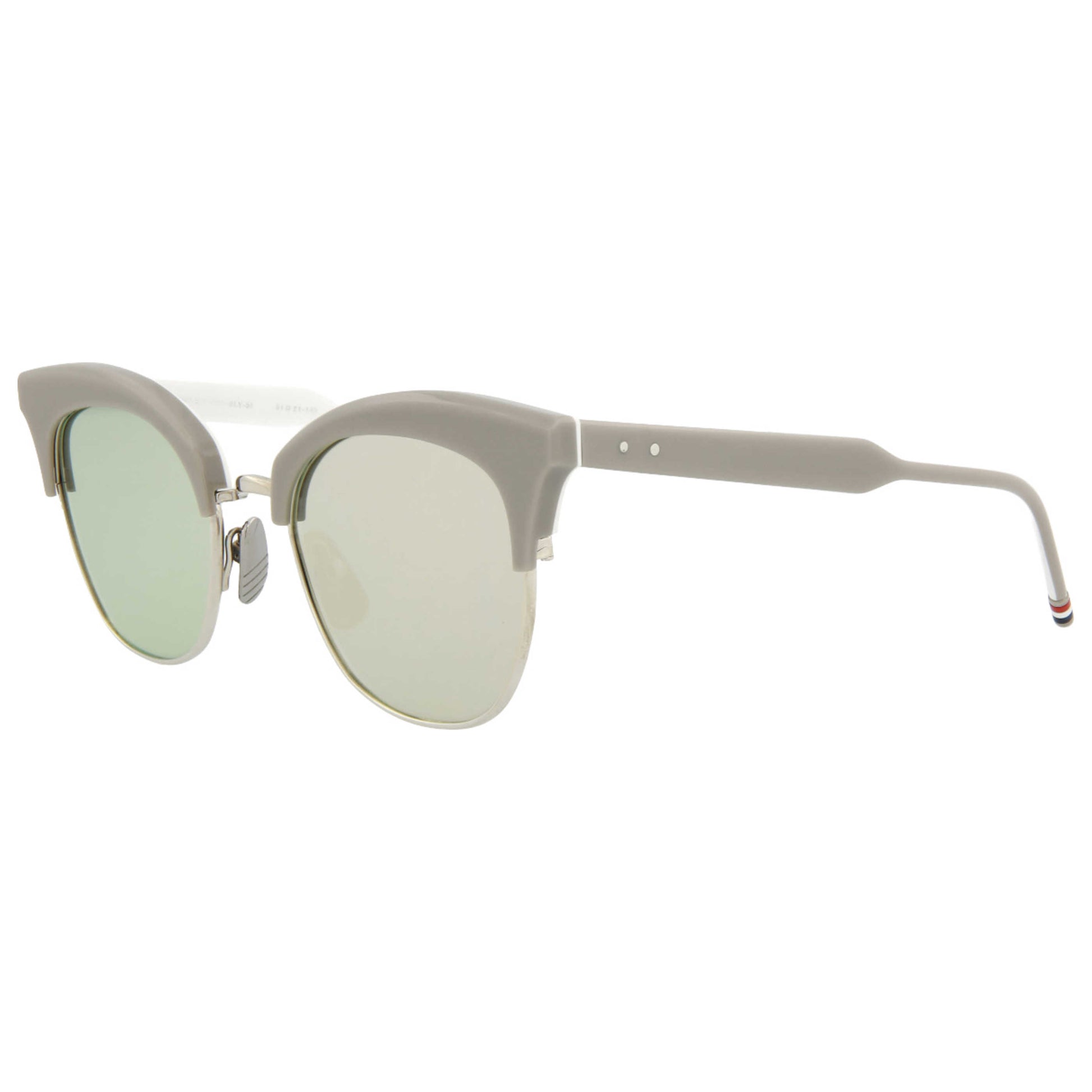 Front view of Thom Browne Novelty Women's Sunglasses TB507-BTGRYSLV-051