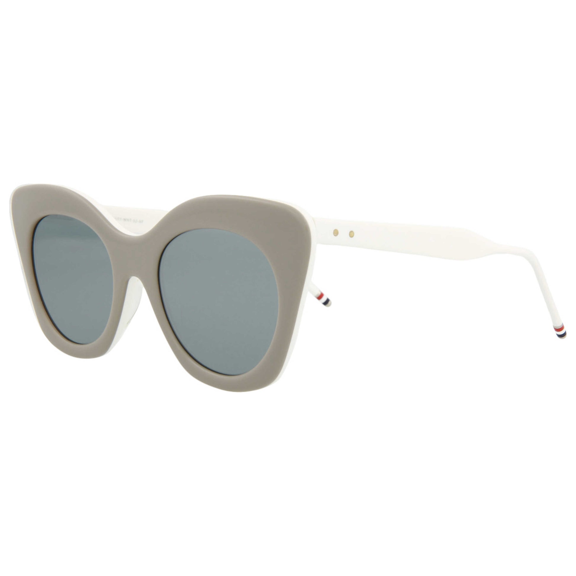 Front view of Thom Browne Novelty Women's Sunglasses TB508-BGRYWHT52AF