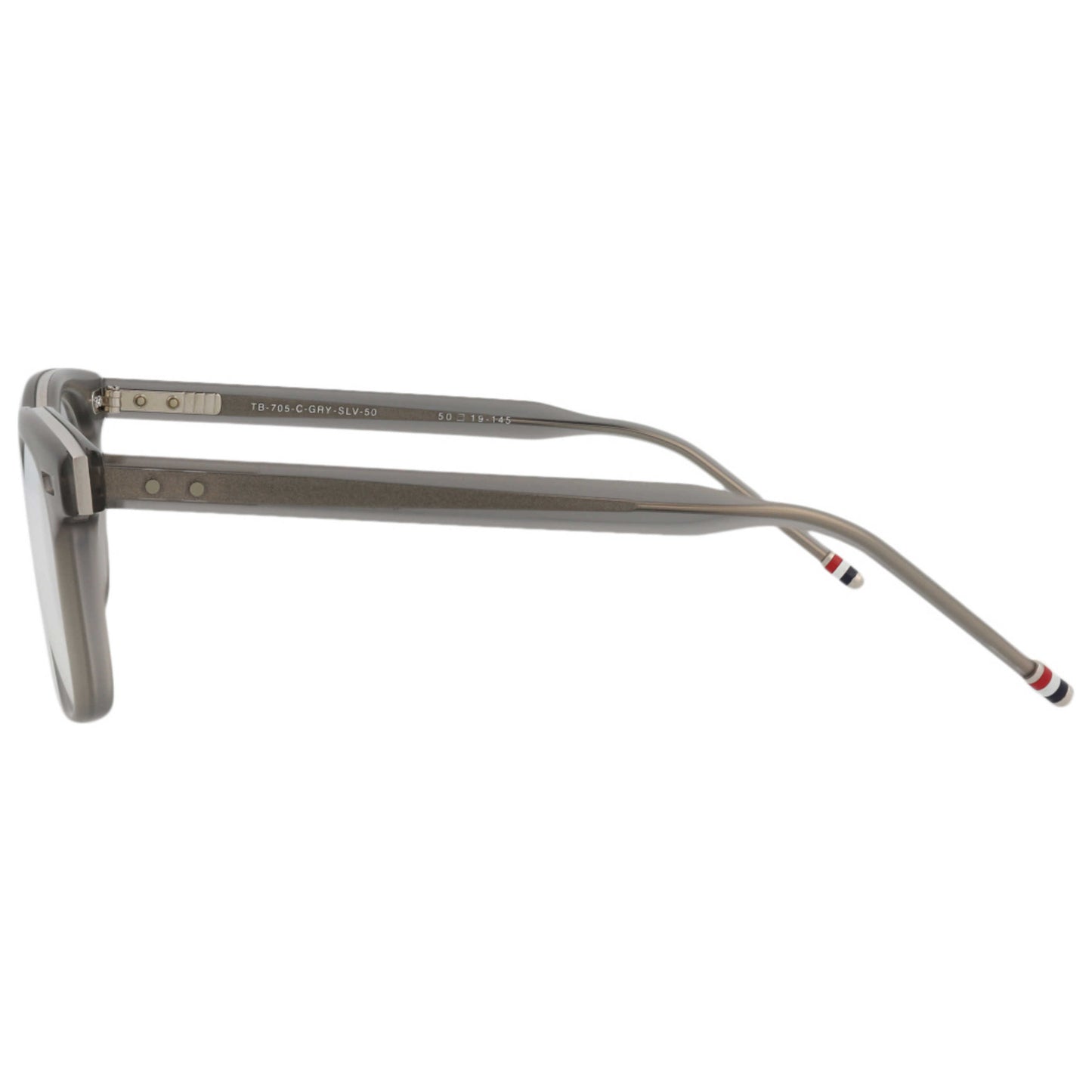Thom Browne Novelty Unisex Opticals TB705-CGRYSLV-50 - Image #4