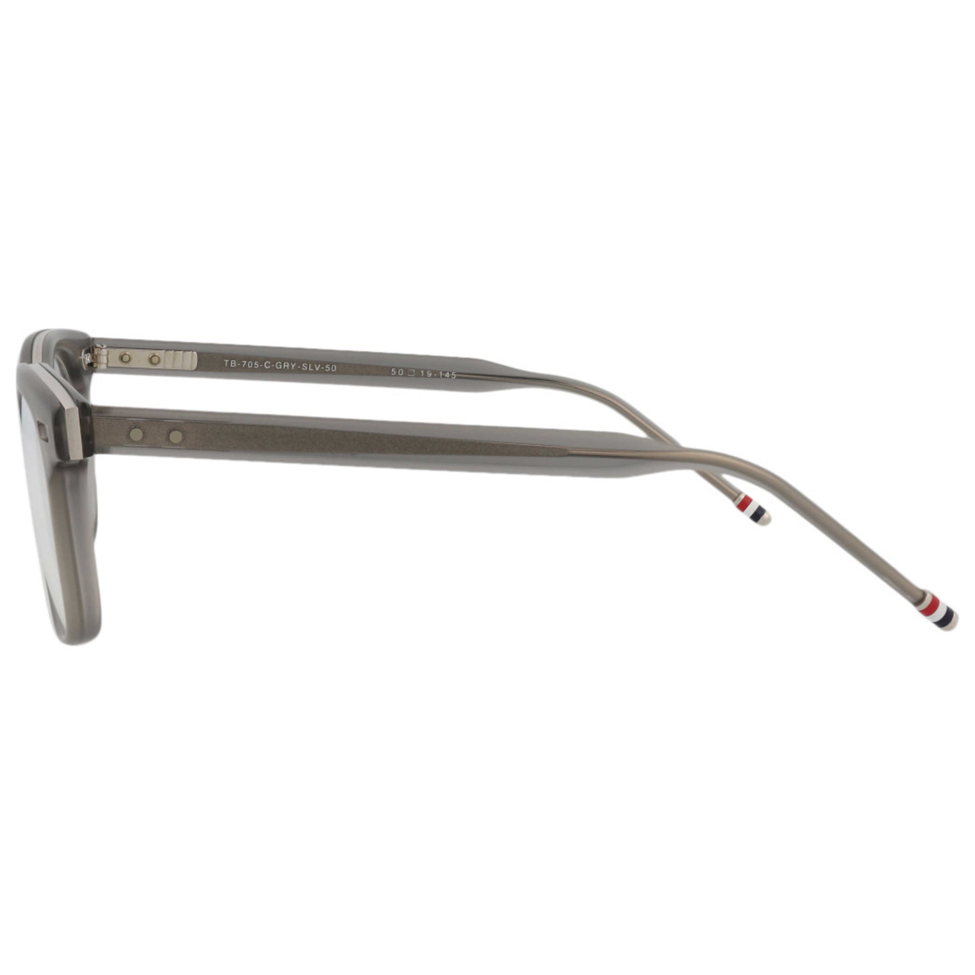 Thom Browne Novelty Unisex Opticals TB705-CGRYSLV-50 - Image #4