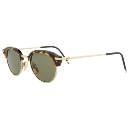 Front view of Thom Browne Novelty Unisex Sunglasses TB706-CTTKTGLD-47