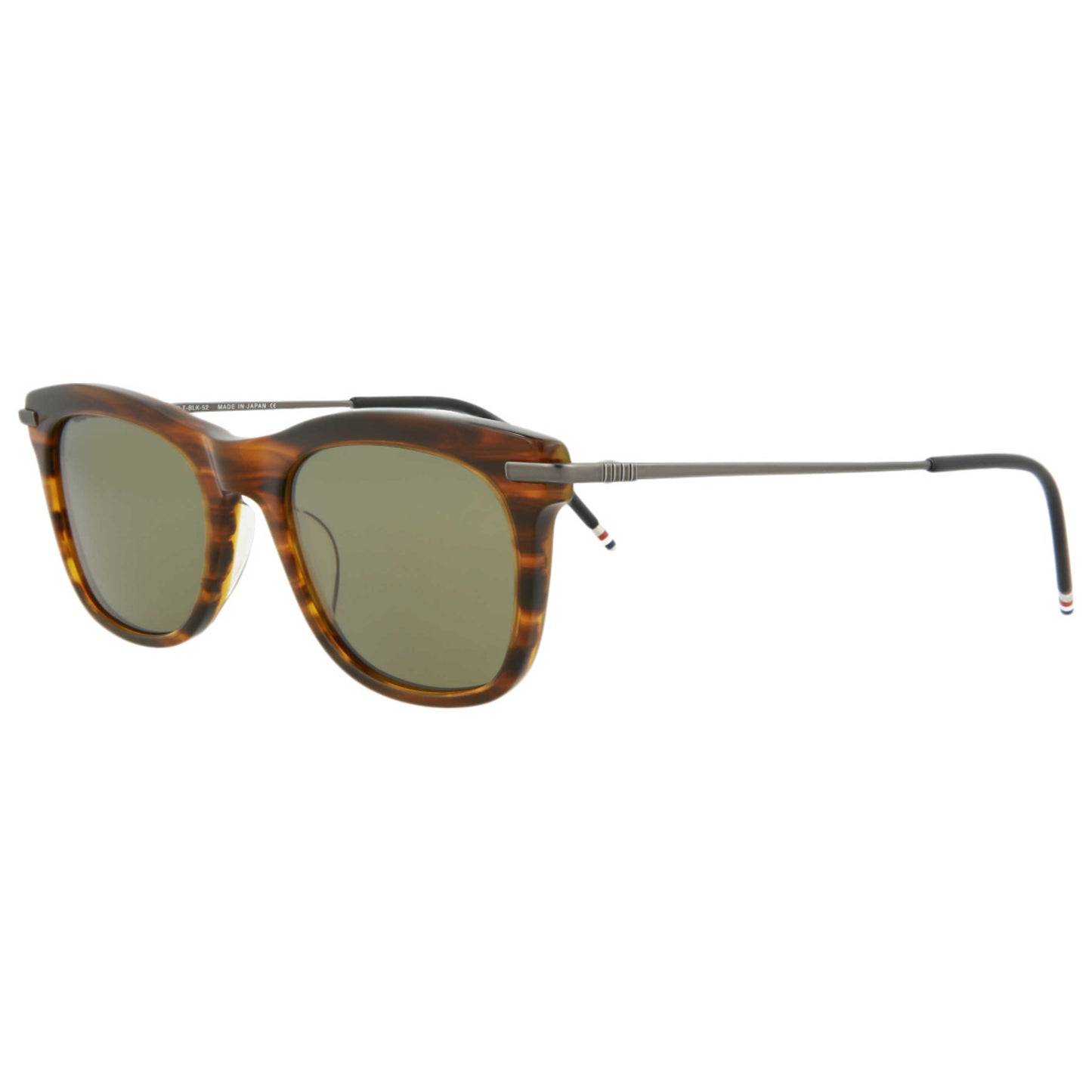 Front view of Thom Browne Novelty Unisex Sunglasses TB712-BTWLTBLK-52