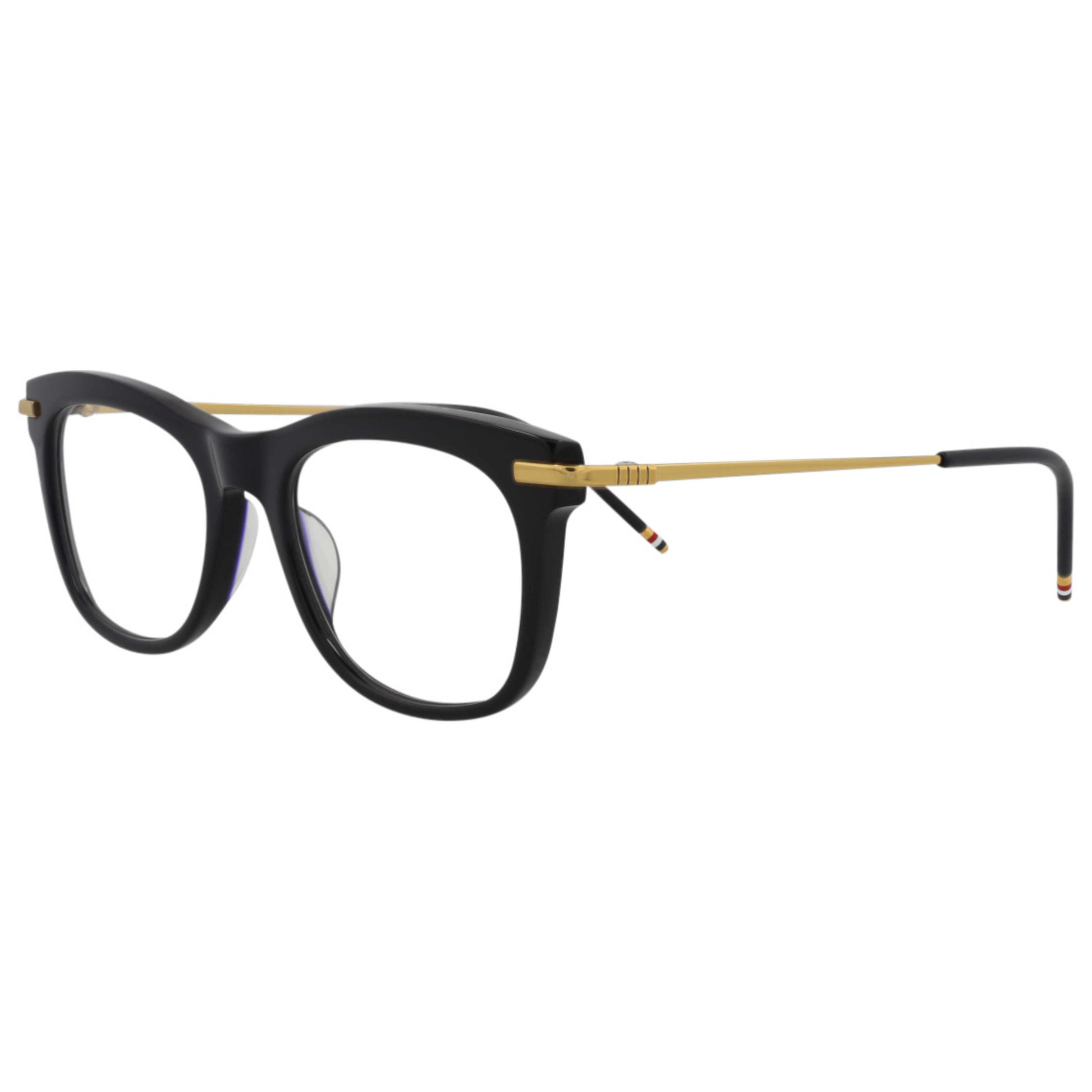 Front view of Thom Browne Novelty Unisex Opticals TB712-CNVYGLD52