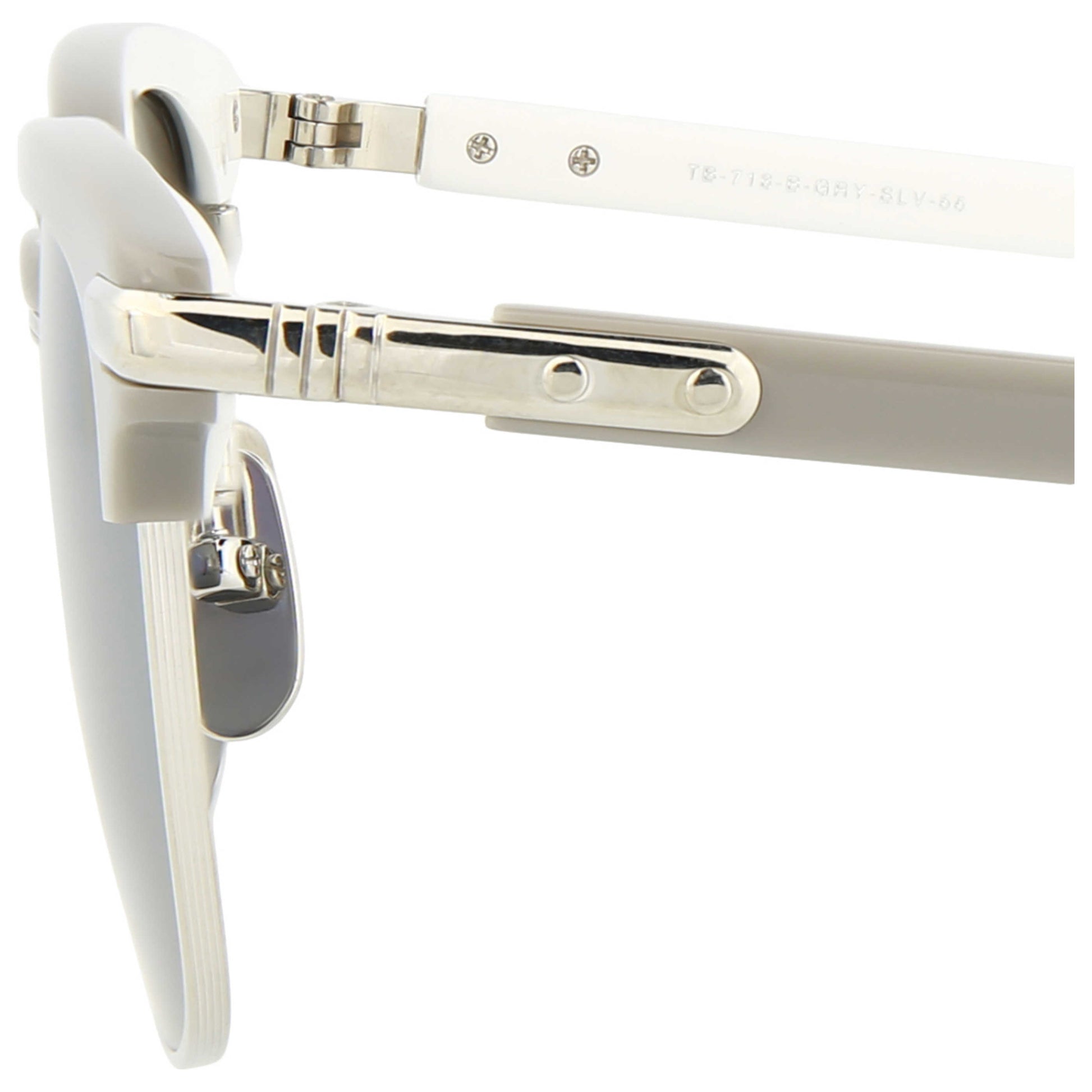 Thom Browne Novelty Unisex Sunglasses TB713-BGRYSLV-55 - Image #4