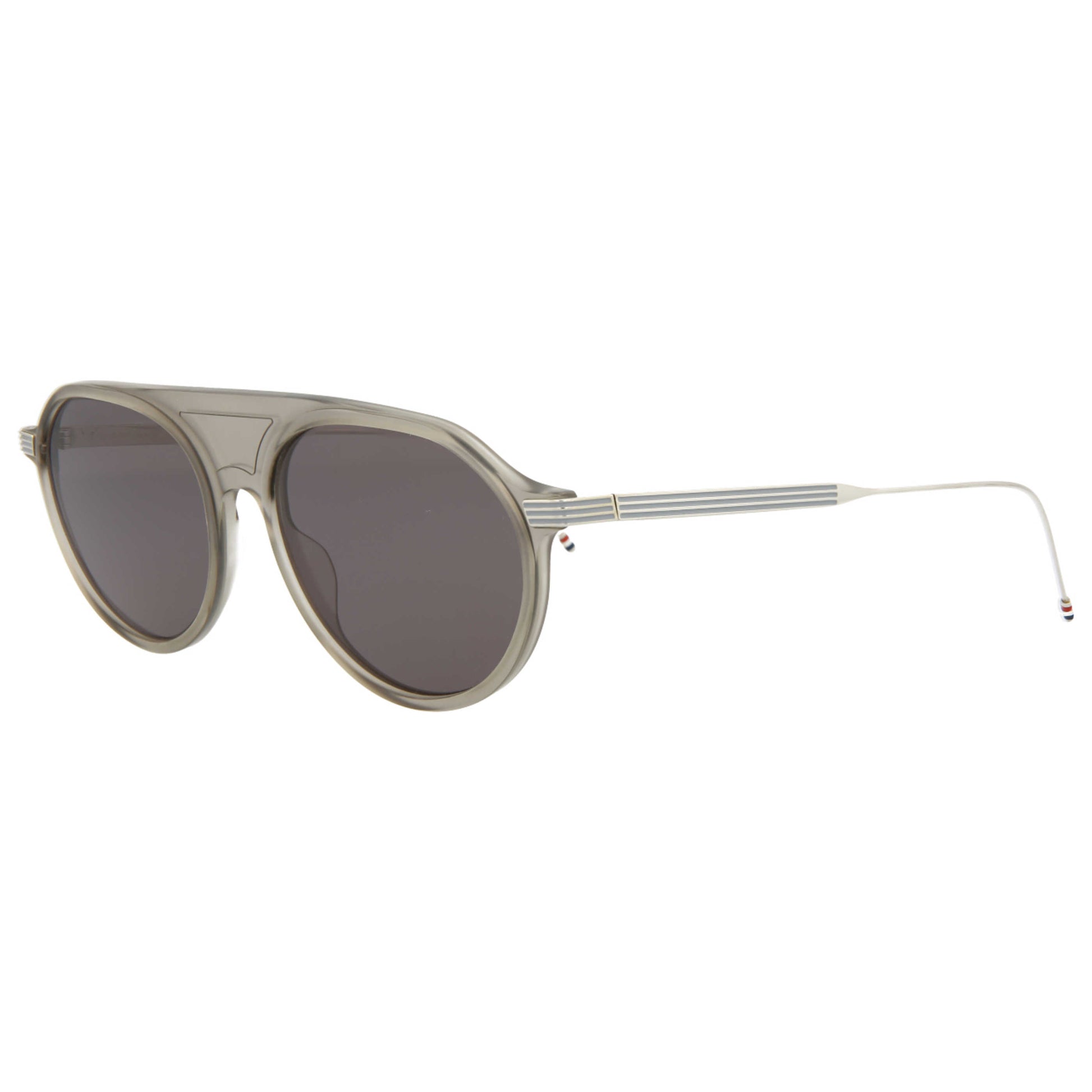 Front view of Thom Browne Novelty Unisex Sunglasses TB809-BGRYSLV55