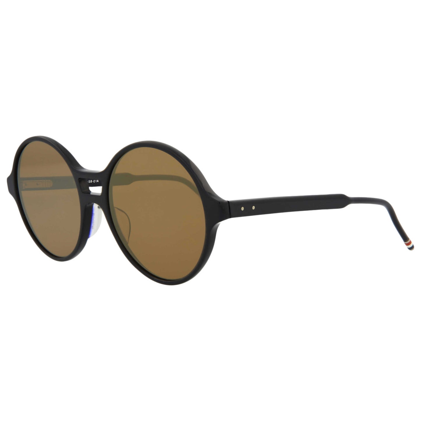 Front view of Thom Browne Novelty Unisex Sunglasses TBS409-58-001