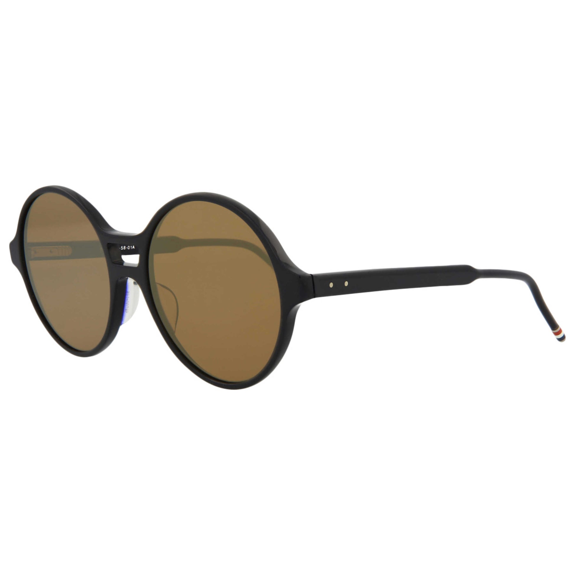 Front view of Thom Browne Novelty Unisex Sunglasses TBS409-58-001