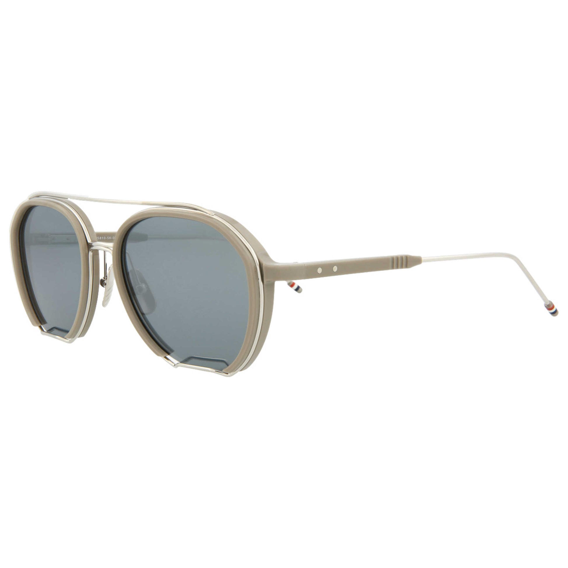 Front view of Thom Browne Novelty Unisex Sunglasses TBS810-56-002