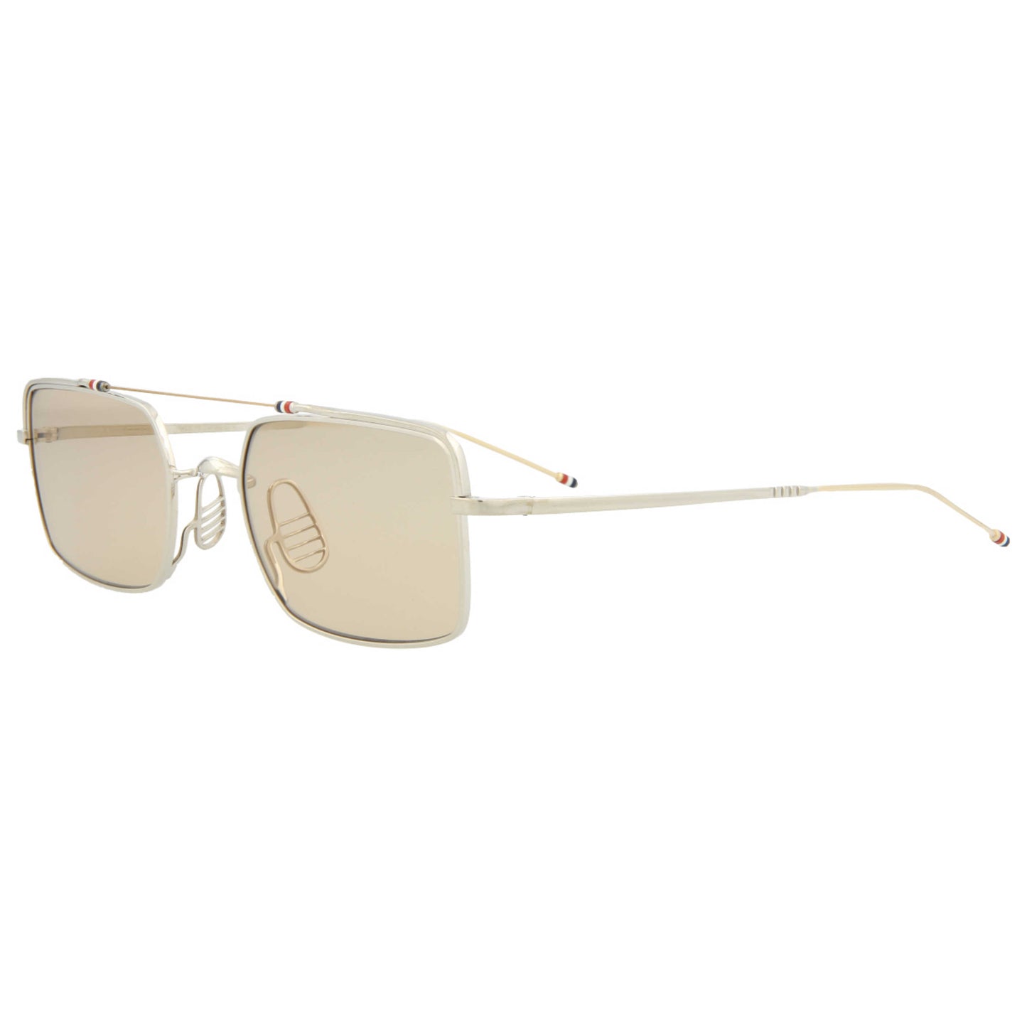 Front view of Thom Browne Novelty Unisex Sunglasses TBS909-49-02