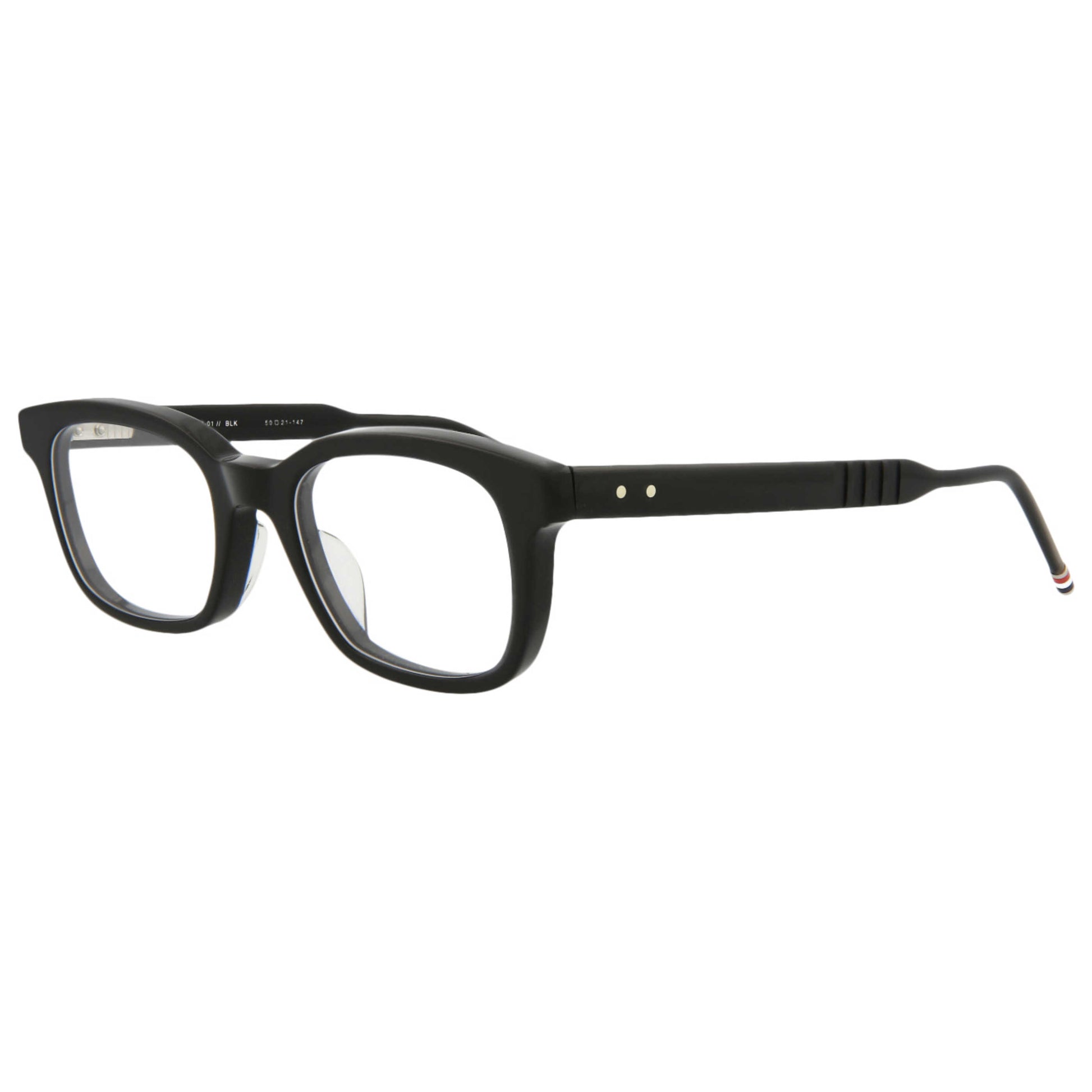 Front view of Thom Browne Novelty Unisex Sunglasses TBX410-50-001