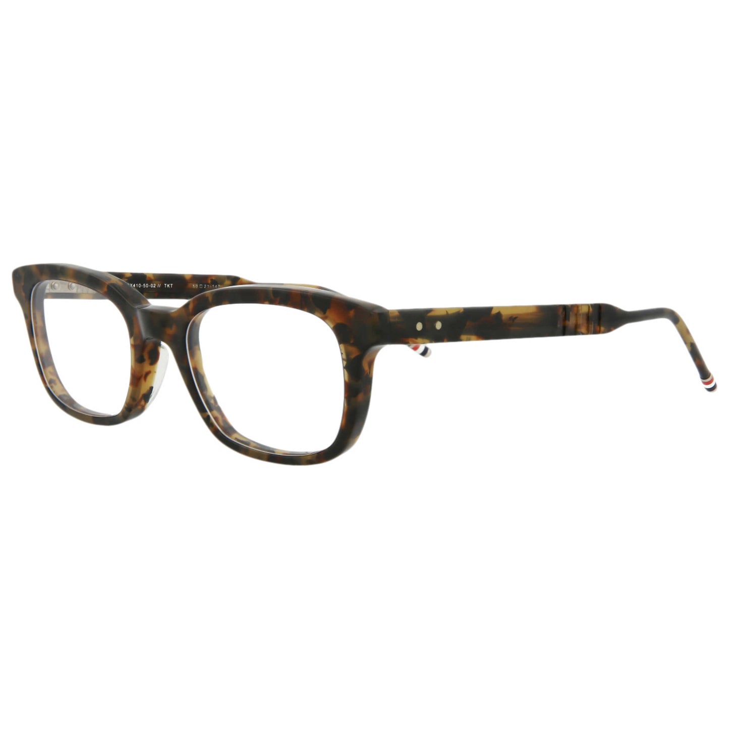 Front view of Thom Browne Novelty Unisex Sunglasses TBX410-50-002