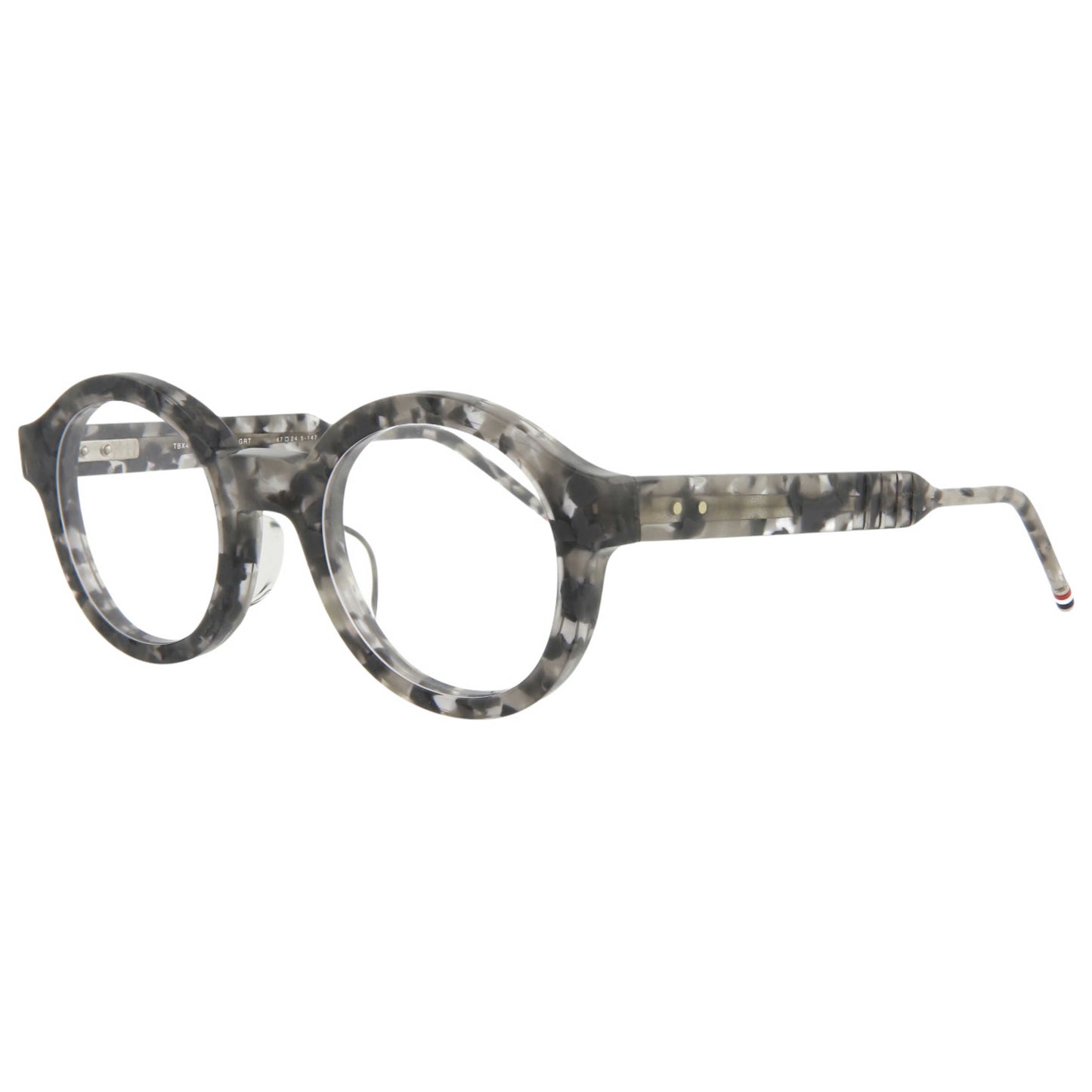 Front view of Thom Browne Novelty Unisex Sunglasses TBX411-47-03AF