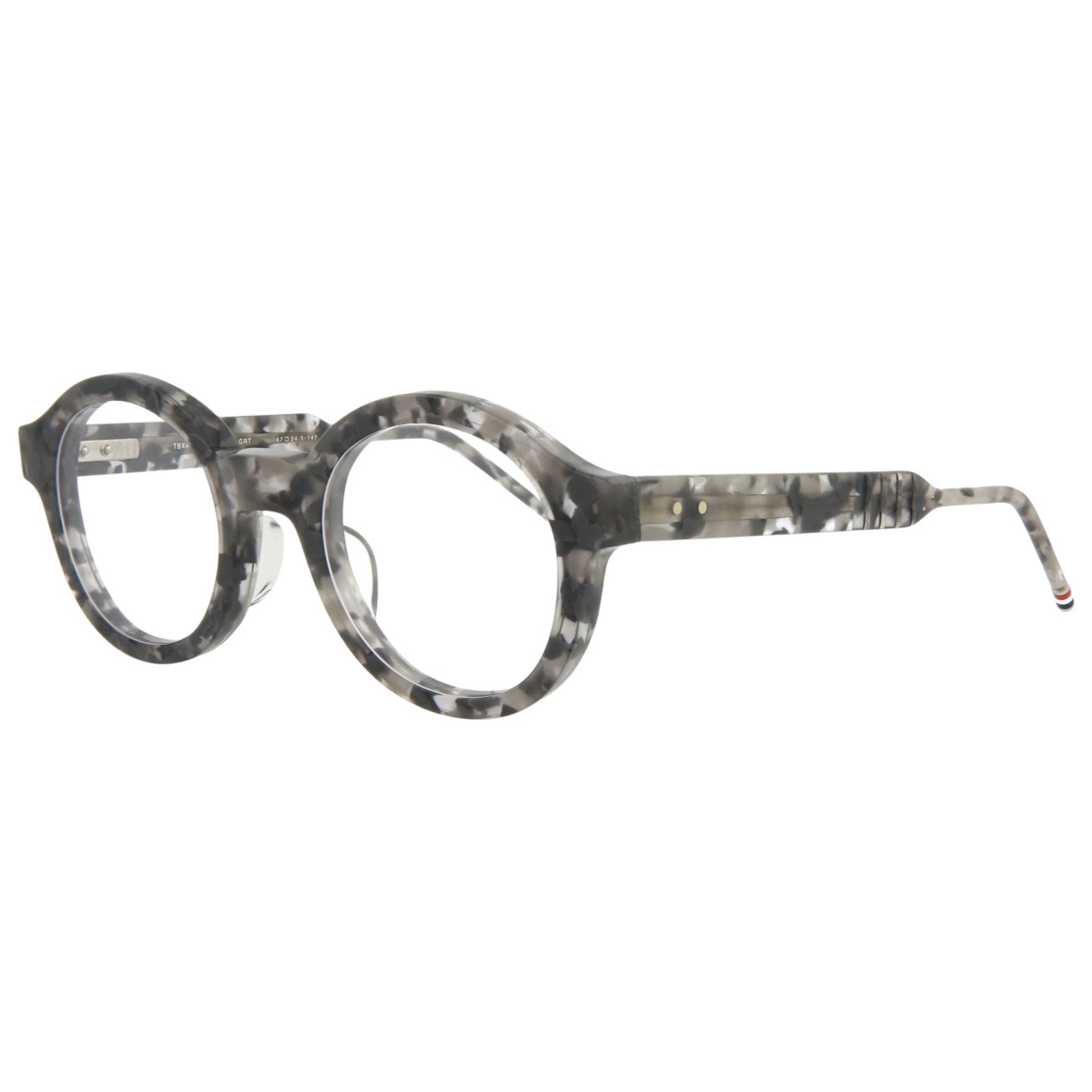 Front view of Thom Browne Novelty Unisex Sunglasses TBX411-47-03AF