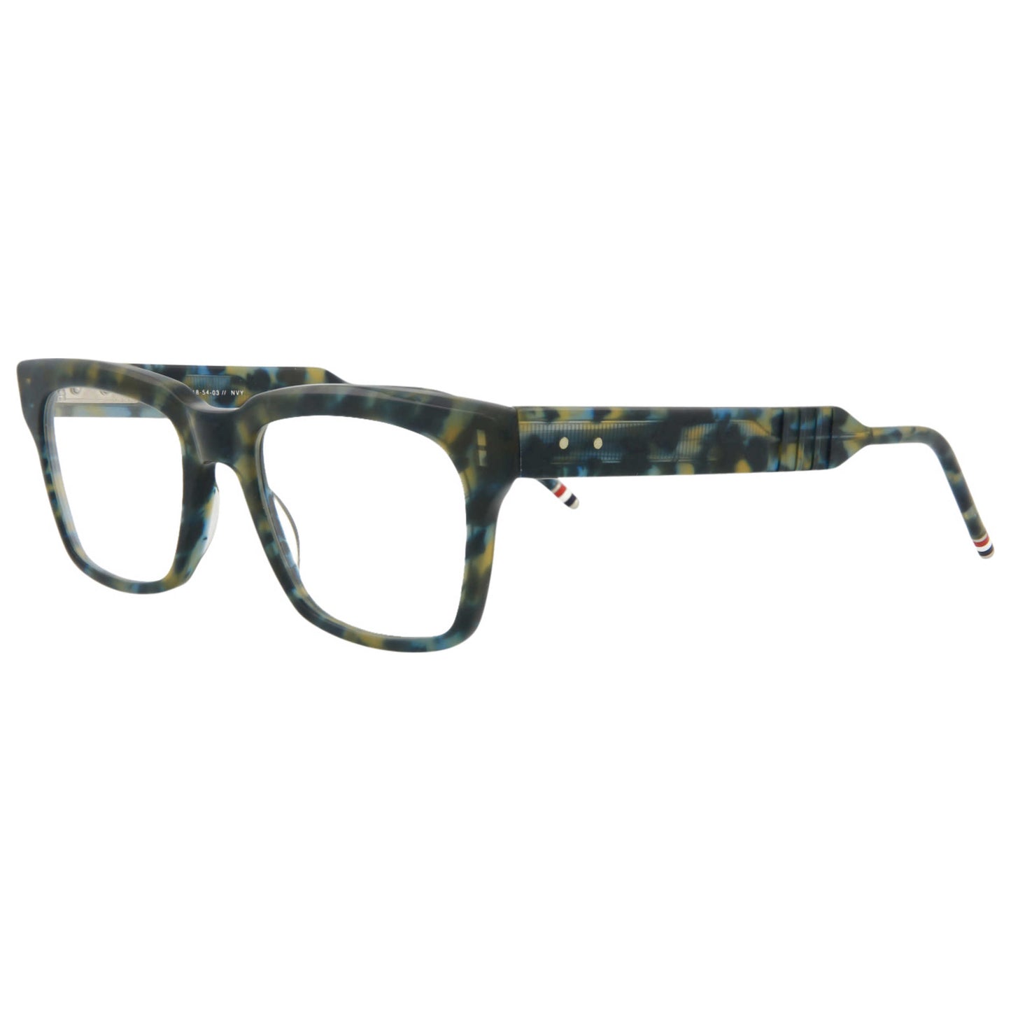 Front view of Thom Browne Novelty Unisex Sunglasses TBX418-54-003