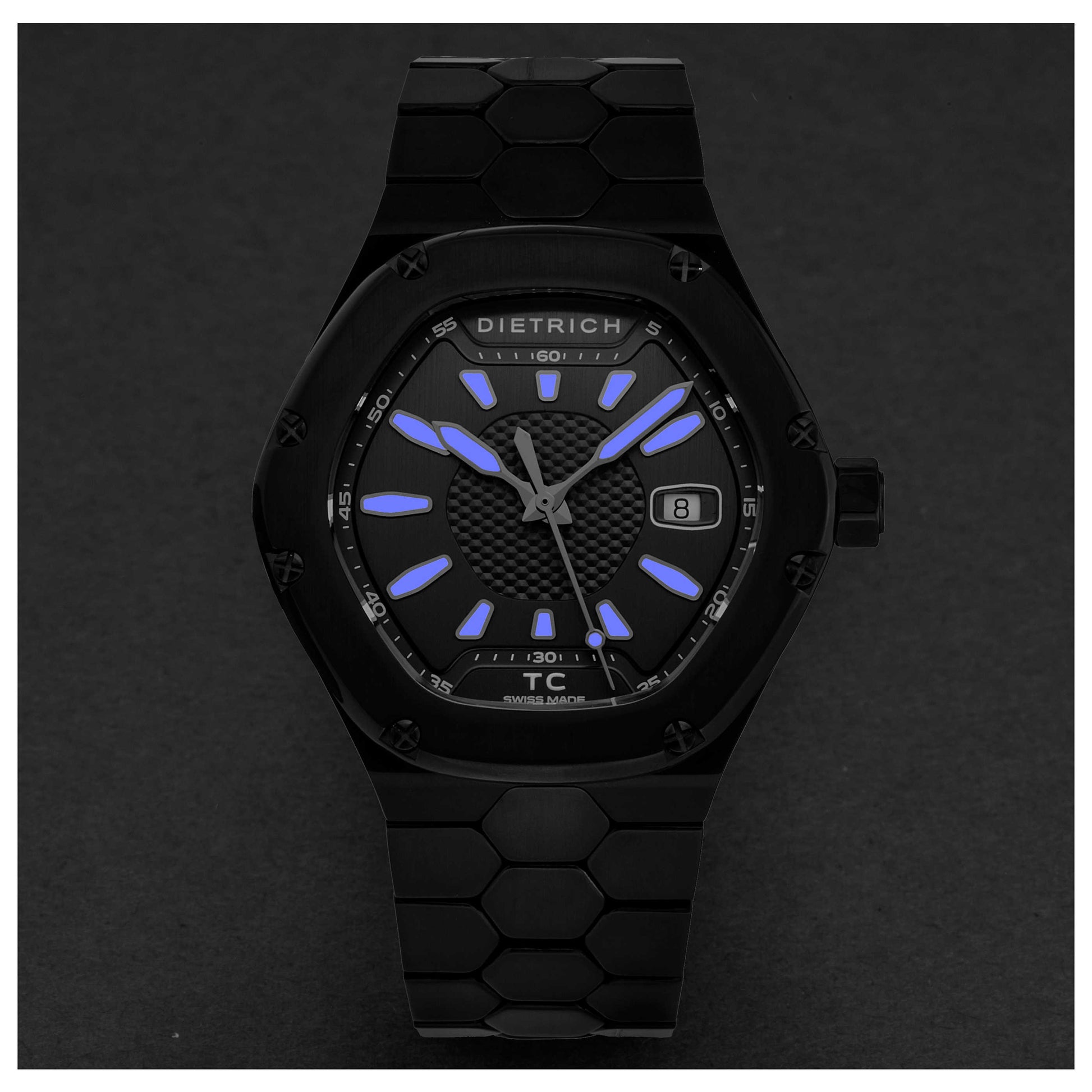 Dietrich Time Companion Men's Automatic Watch TC PVD BLACK - Image #4