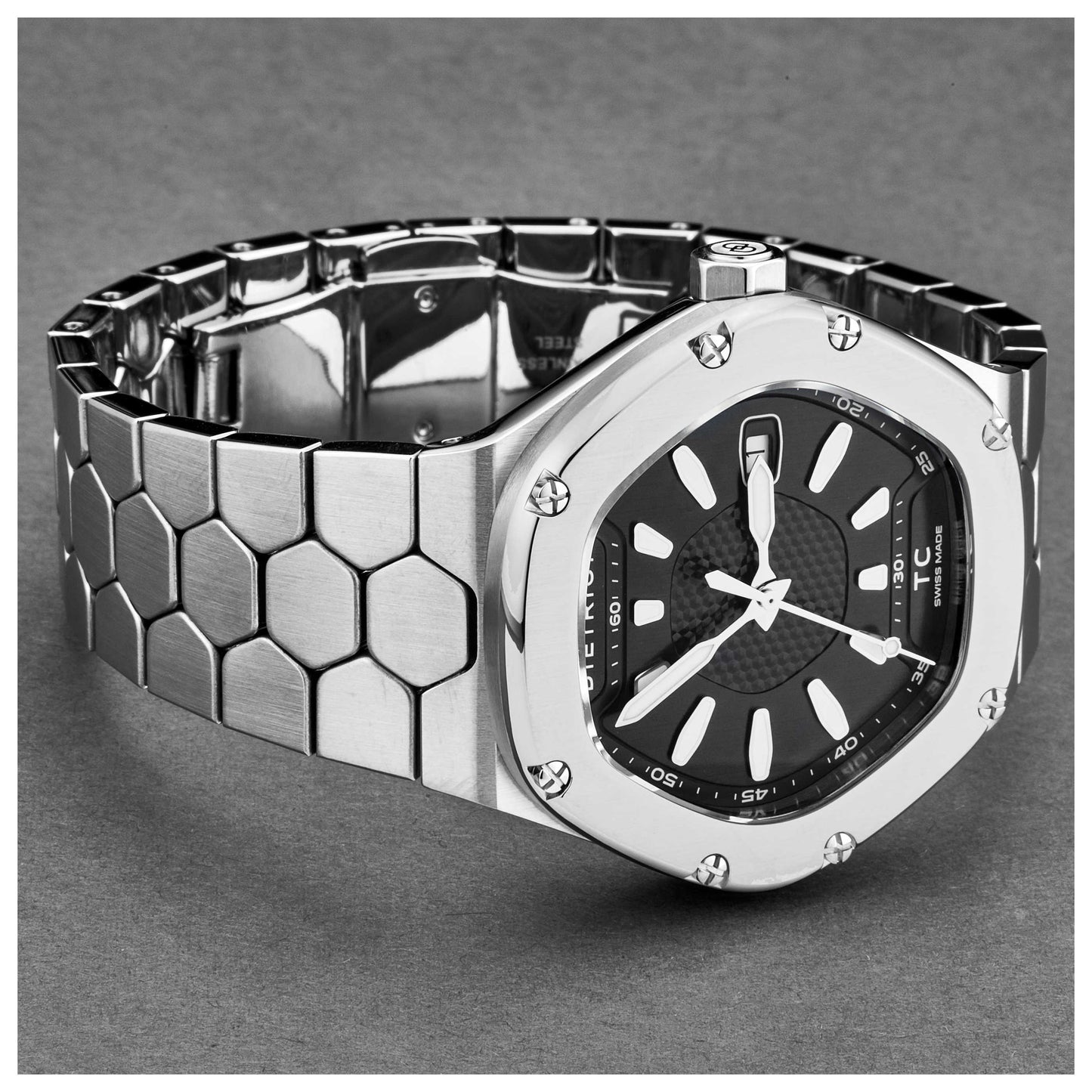 Dietrich Time Companion Men's Automatic Watch TC SS BLACK - Image #5