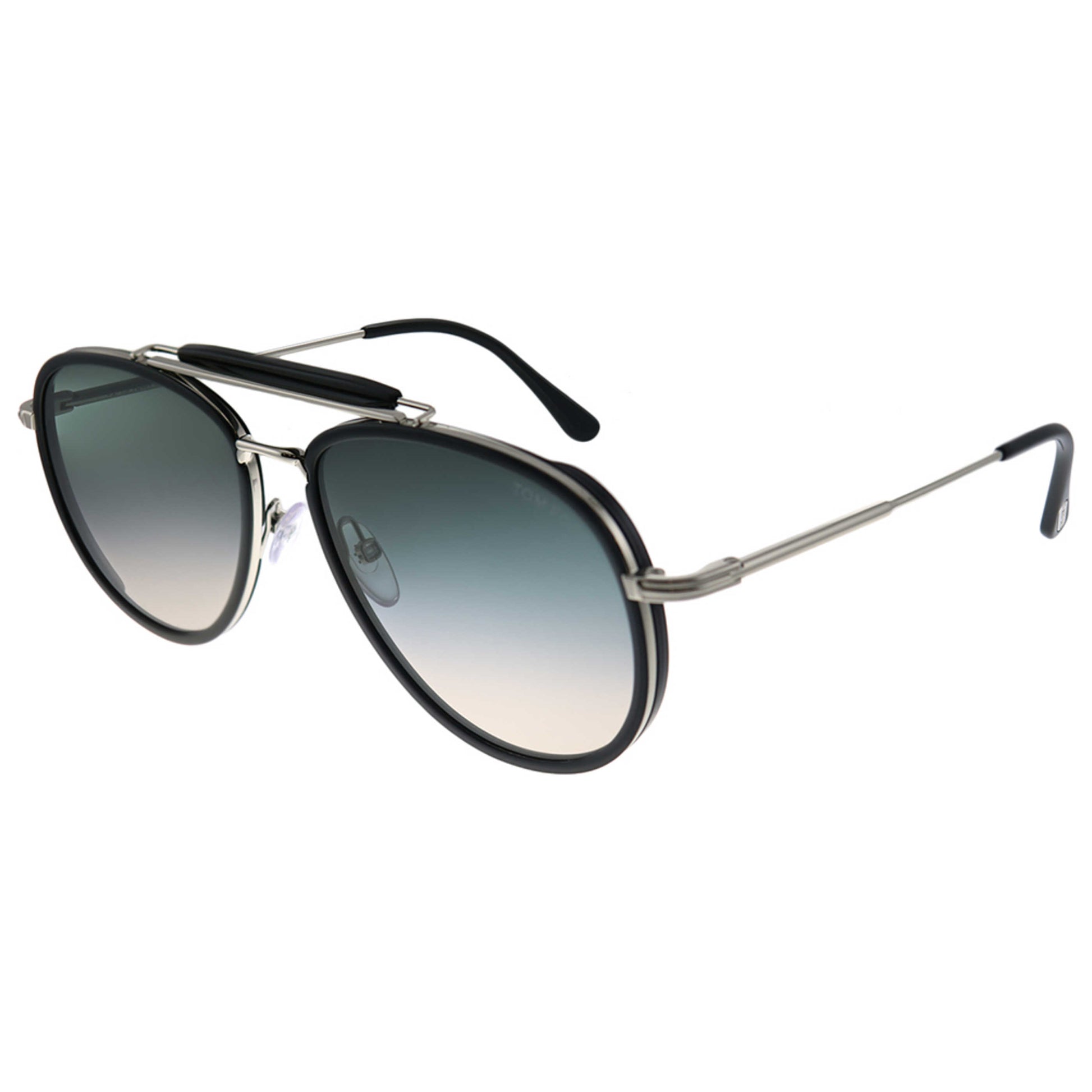 Front view of Tom Ford Tripp Men's Sunglasses TF-666-01B