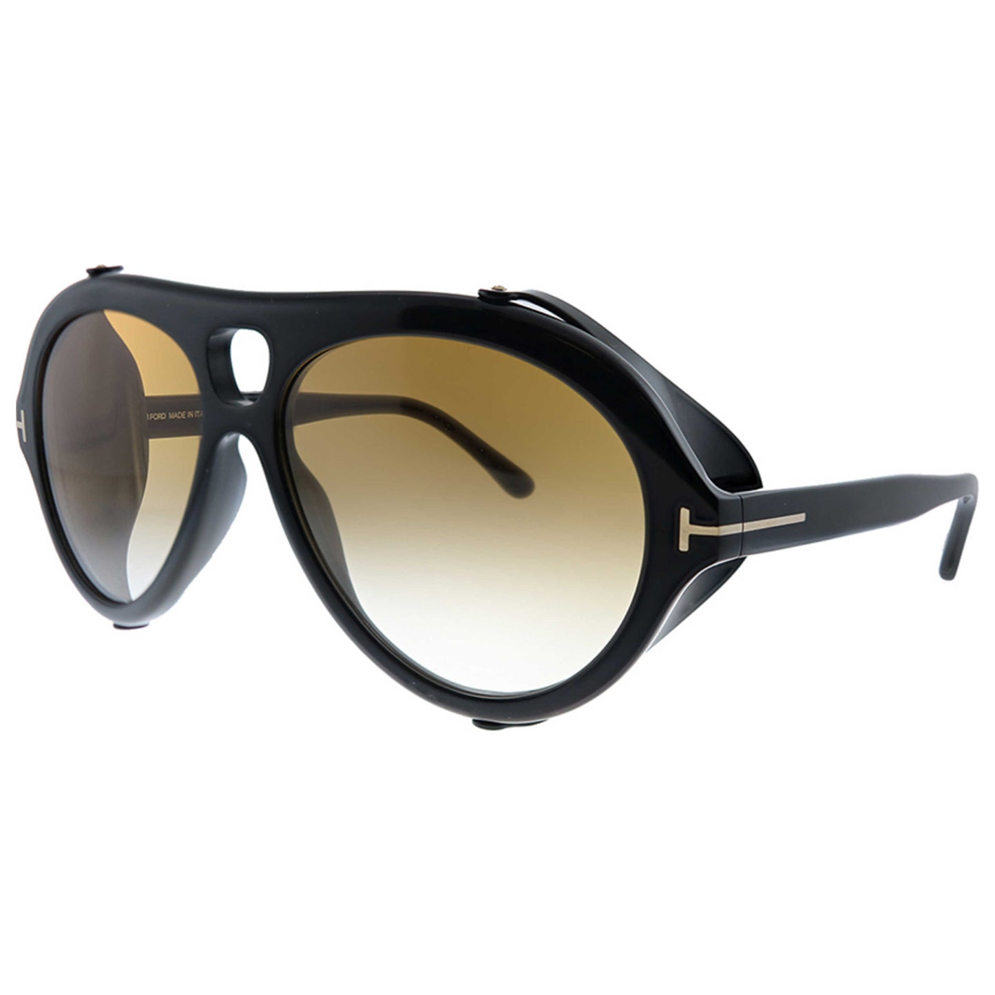 Front view of Tom Ford Neughman Unisex Sunglasses TF-882-01B