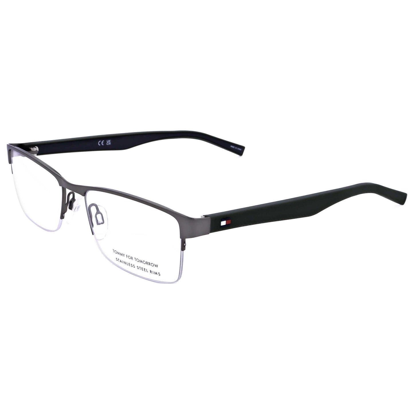 Front view of Tommy Hilfiger Men's Eyeglasses TH2047-R80-53
