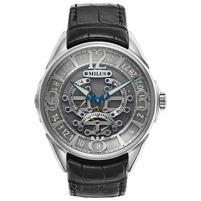 Front view of Milus Tri Retrograde Men's Automatic Watch TIRI003