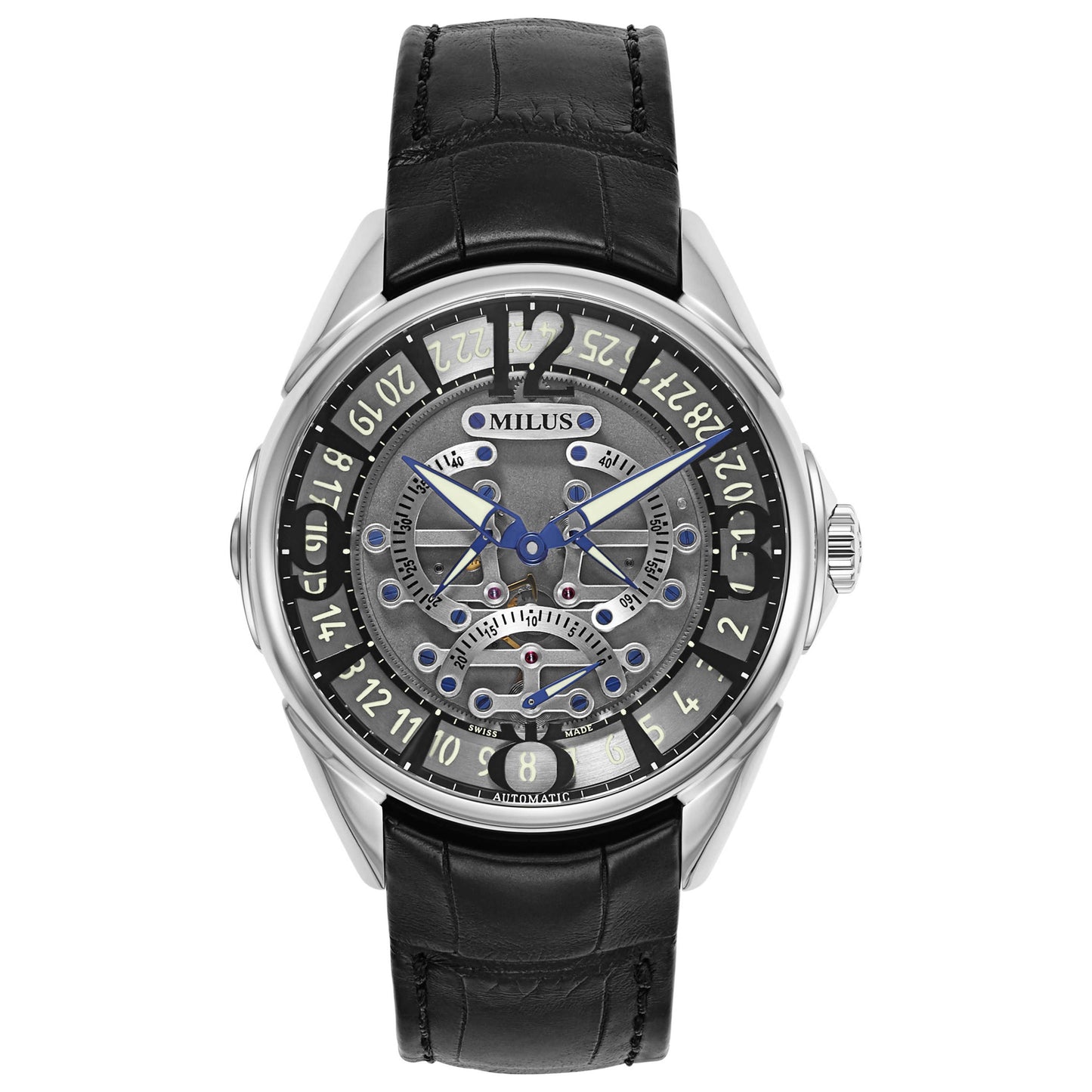 Front view of Milus Tri Retrograde Women's Automatic Watch TIRI004
