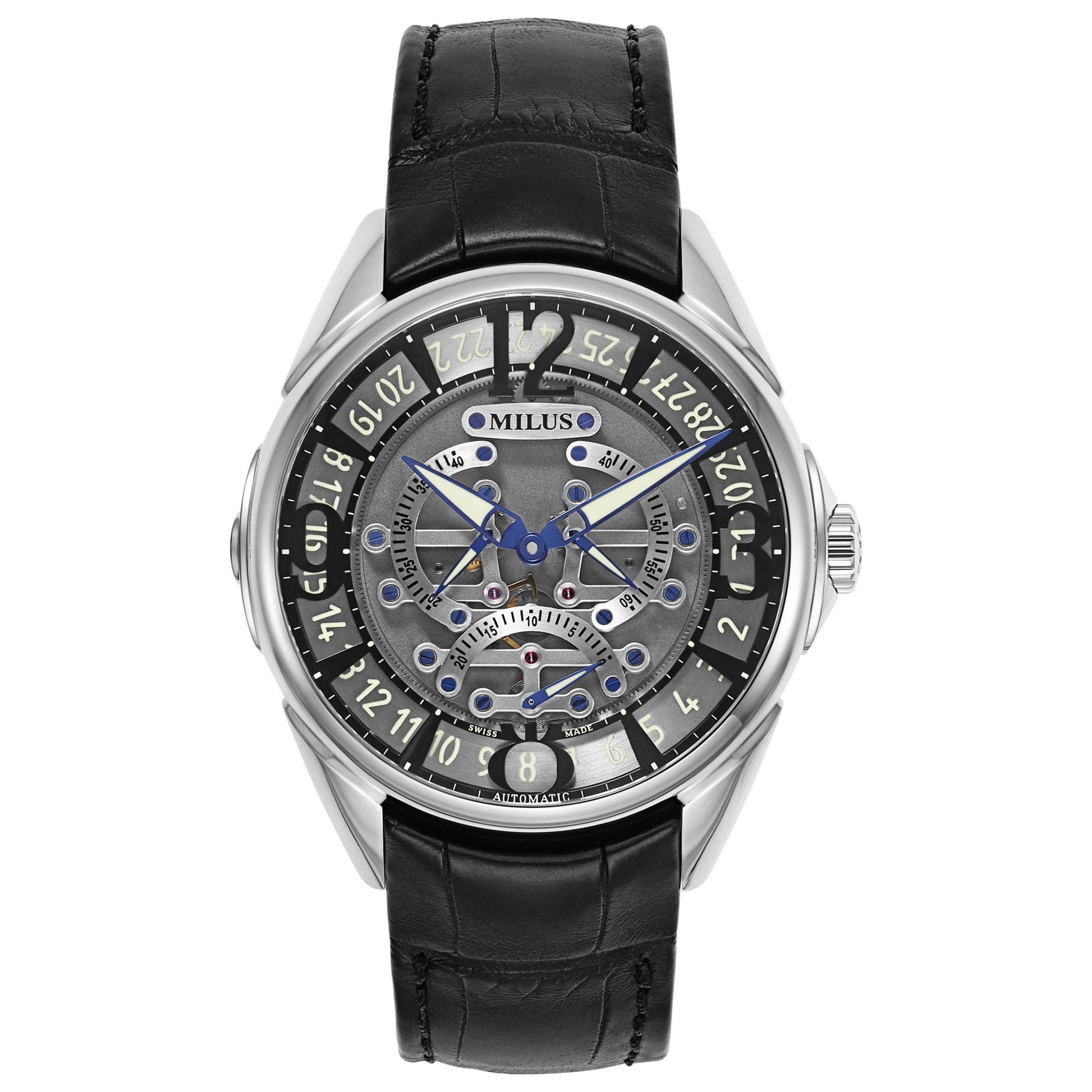 Front view of Milus Tri Retrograde Women's Automatic Watch TIRI004