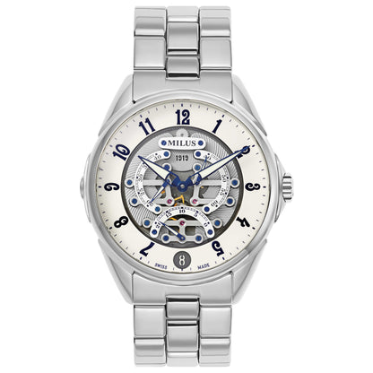 Front view of Milus Tri Retrograde Men's Automatic Watch TIRI011