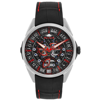Front view of Milus Tri Retrograde Men's Automatic Watch TIRI701