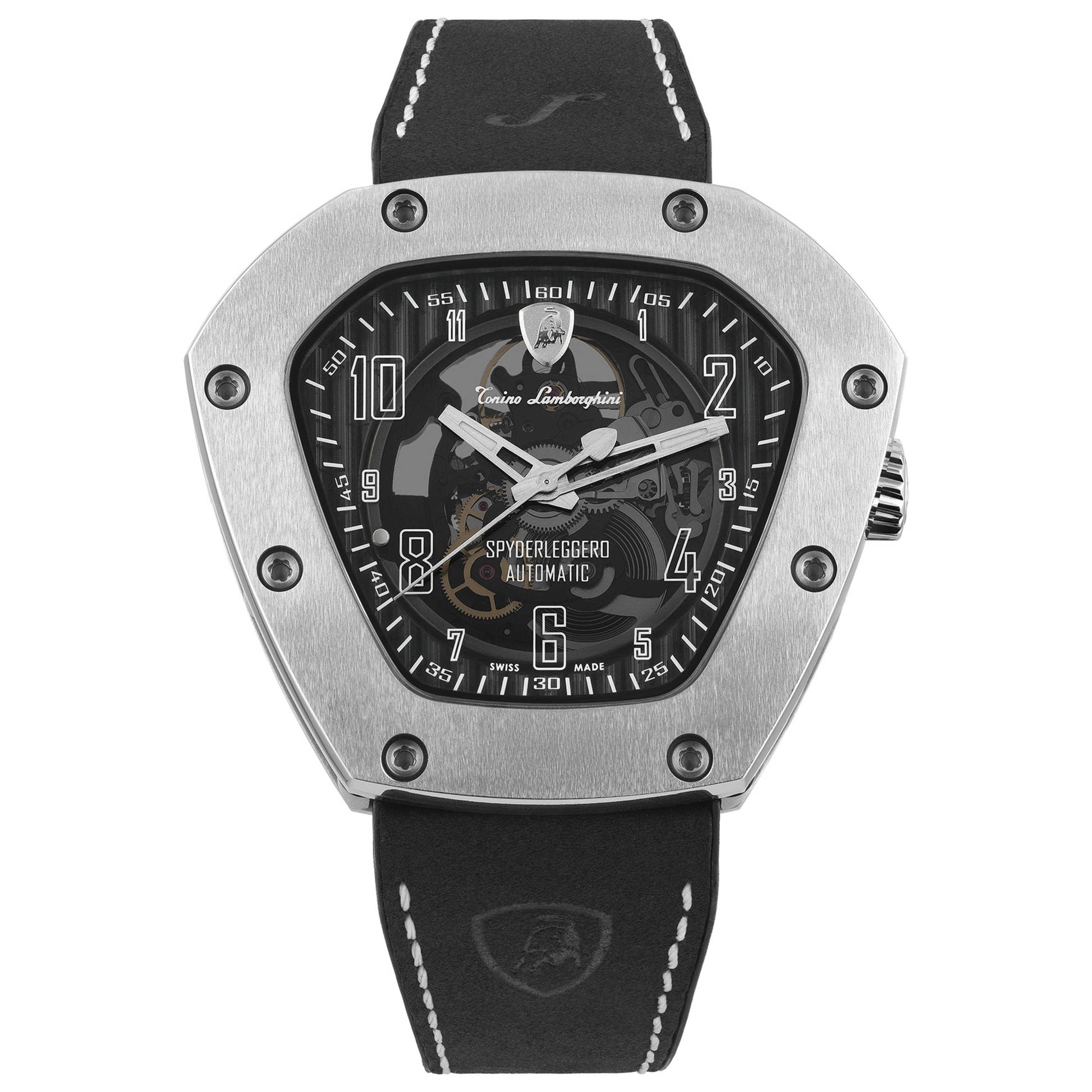 Front view of Tonino Lamborghini Spyderleggero Men's Automatic Watch TLF-T06-1