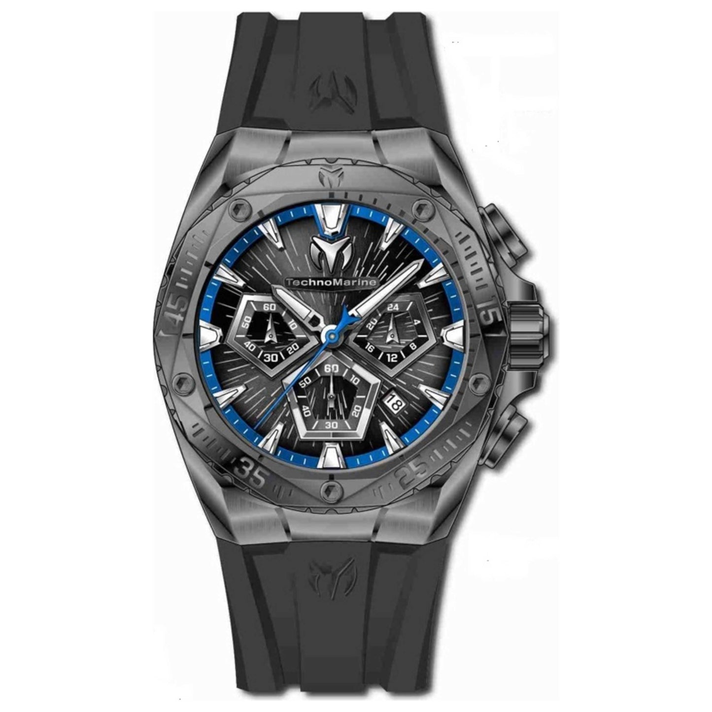 Front view of TechnoMarine Five Elements Men's Quartz Watch TM-124012