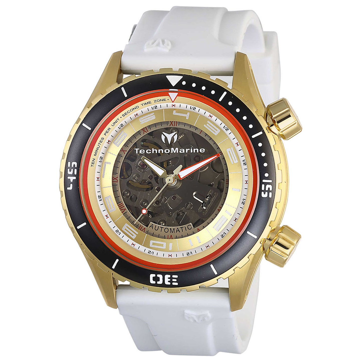 Front view of TechnoMarine Manta Men's Automatic Watch TM-218004