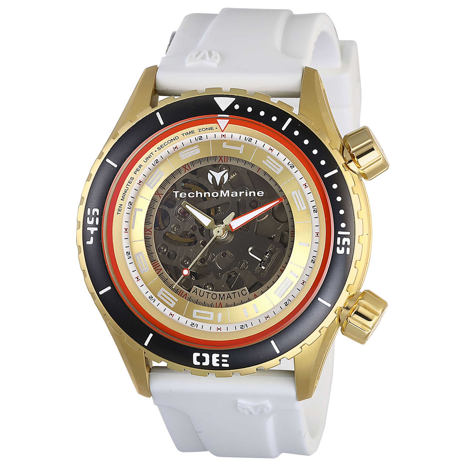 Front view of TechnoMarine Manta Men's Automatic Watch TM-218004