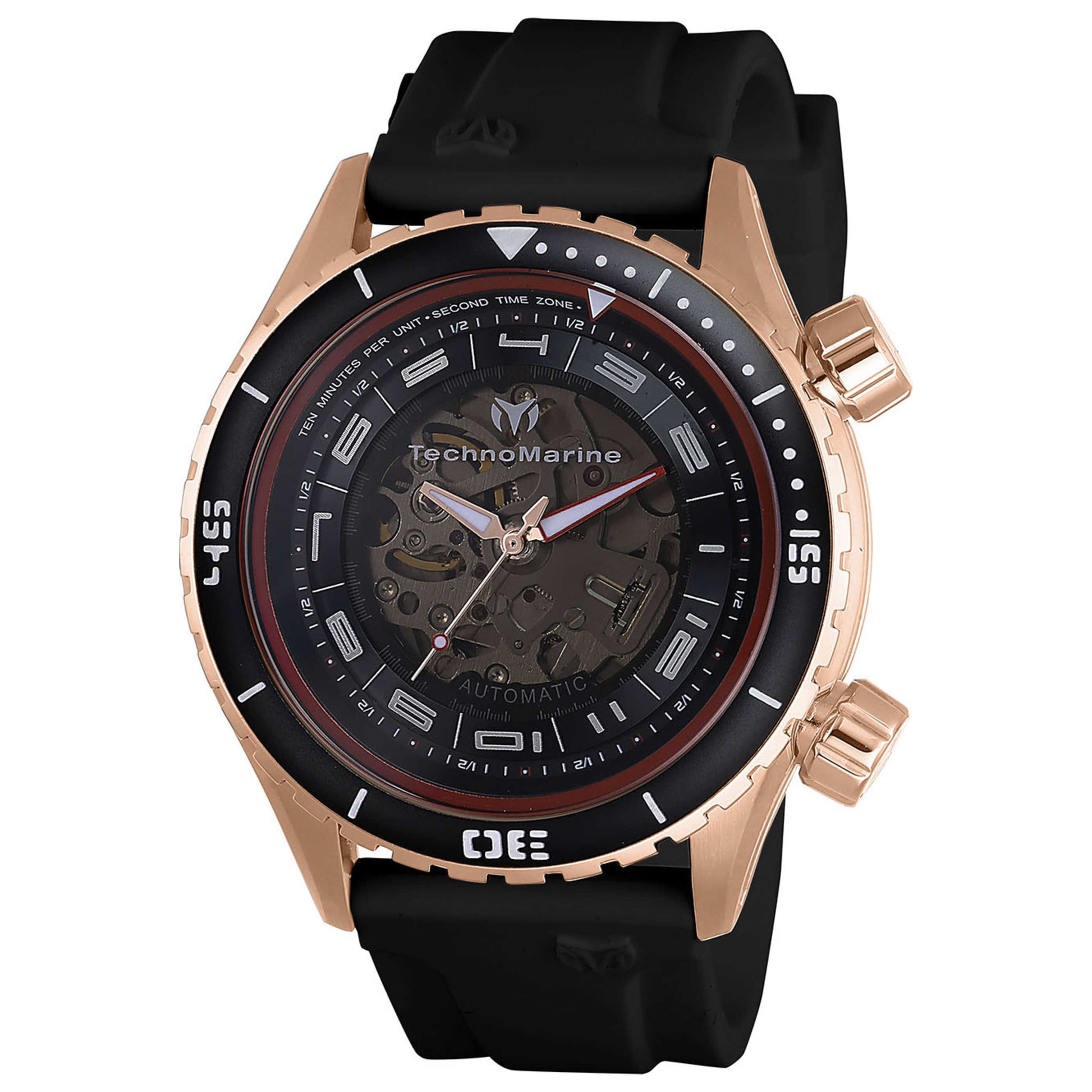 Front view of TechnoMarine Manta Men's Automatic Watch TM-218006