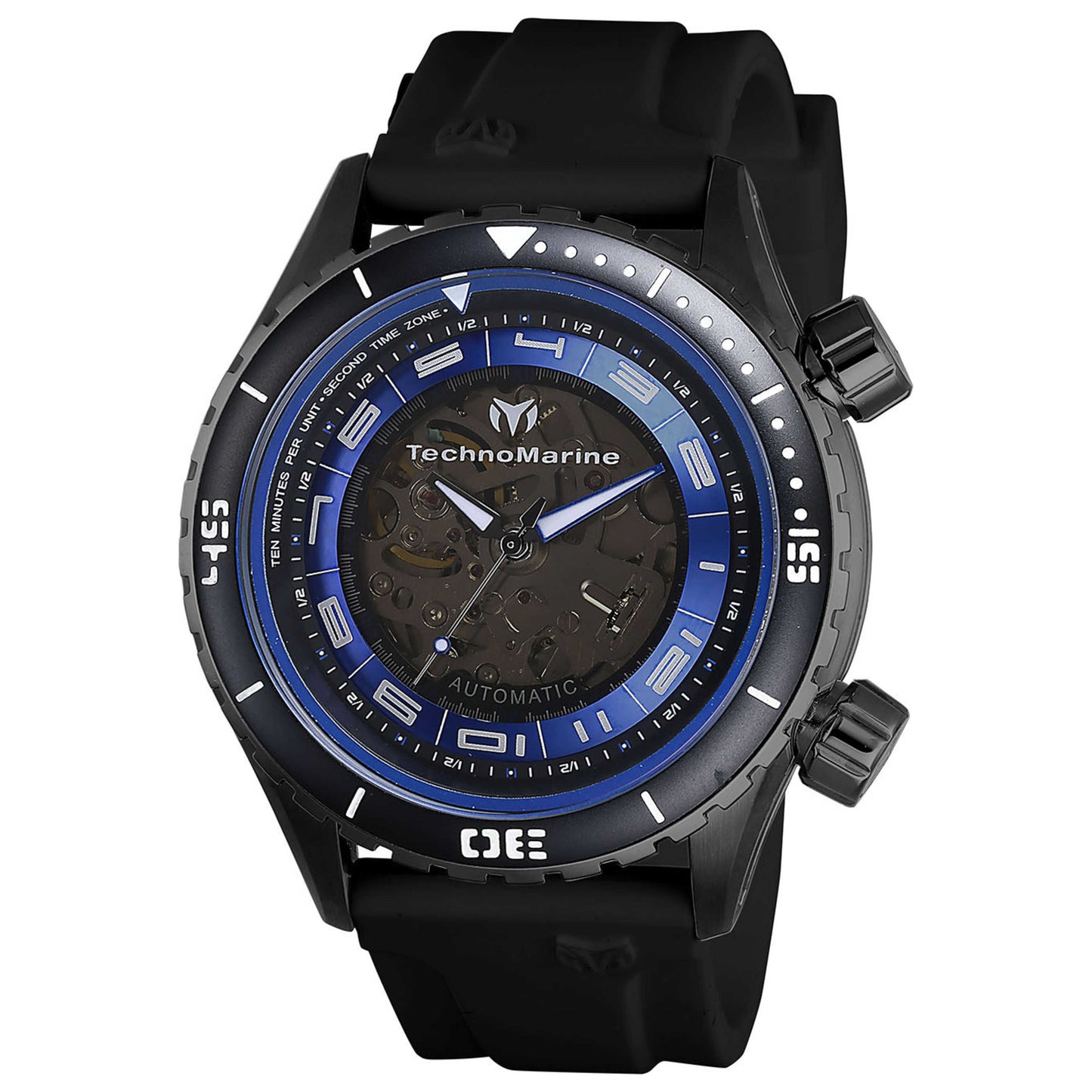 Front view of TechnoMarine Manta Men's Automatic Watch TM-218008