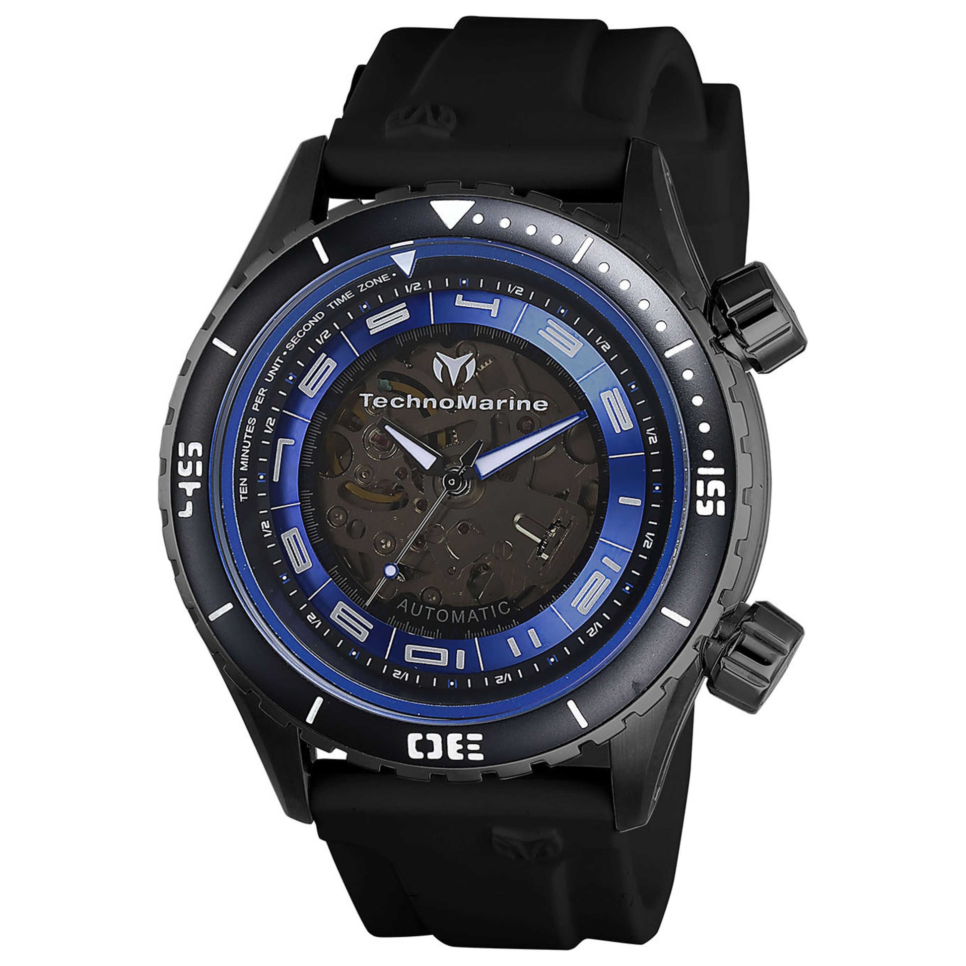 Front view of TechnoMarine Manta Men's Automatic Watch TM-218008