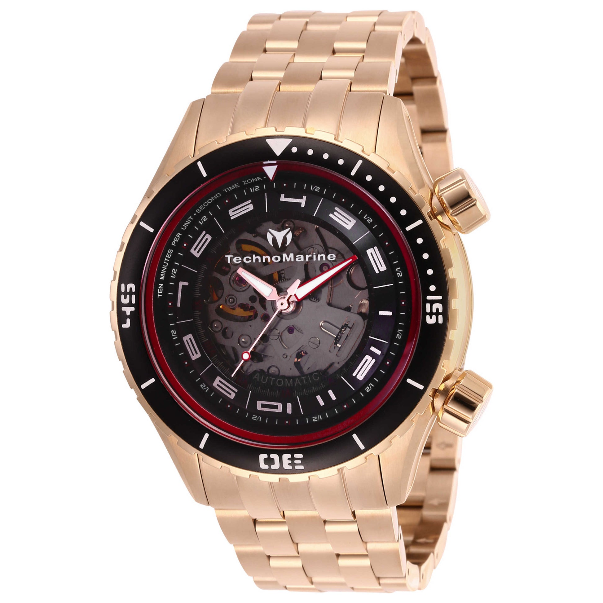Front view of TechnoMarine Manta Men's Automatic Watch TM-218013