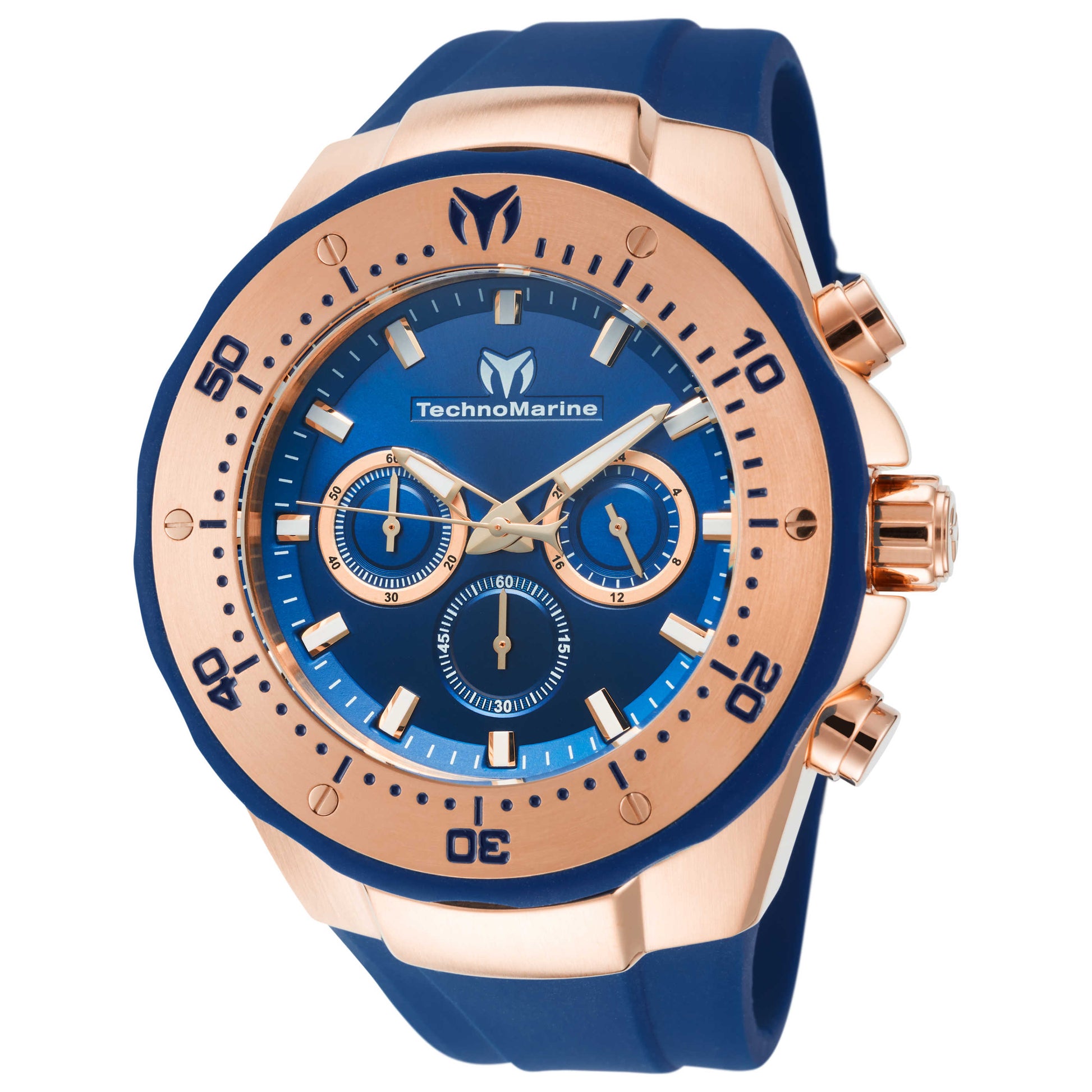 Front view of TechnoMarine Sea Manta Men's Japanese Quartz (Battery-Powered) Watch TM-218033