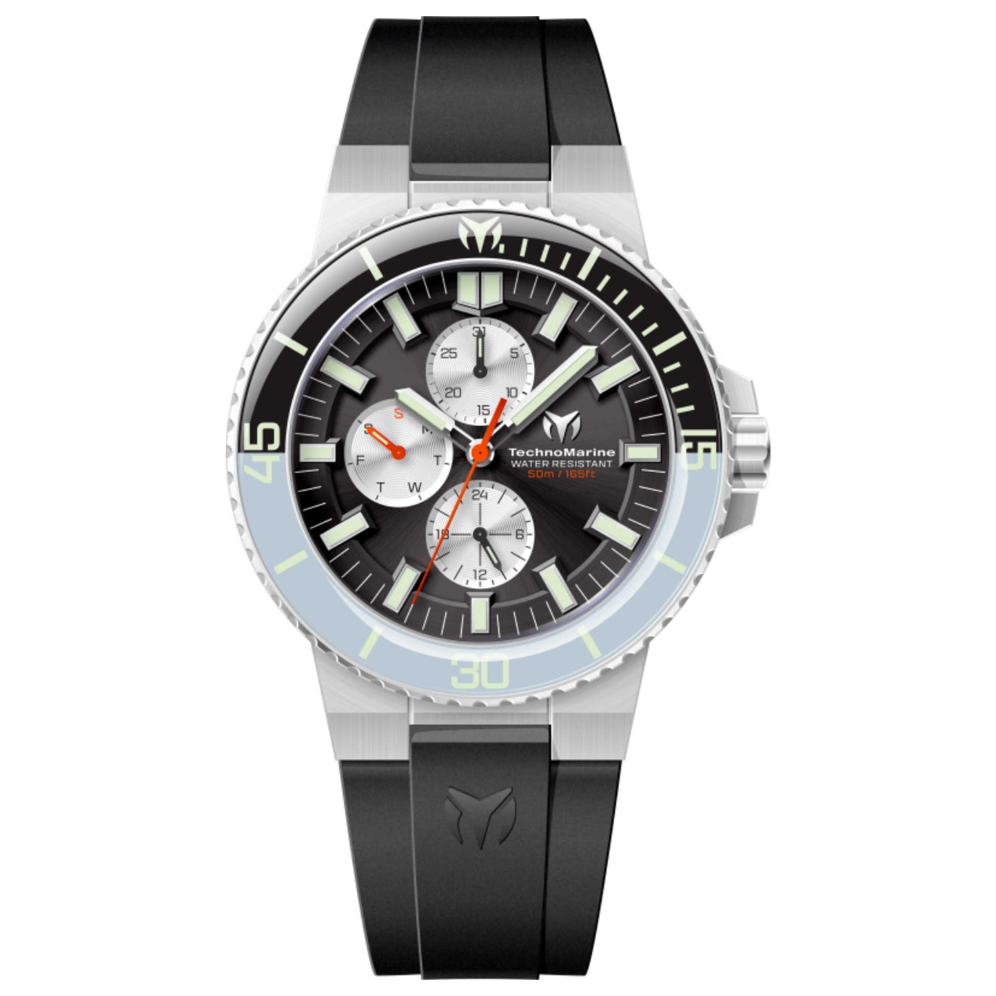 Front view of TechnoMarine La Pelagia Men's Quartz Watch TM-225093