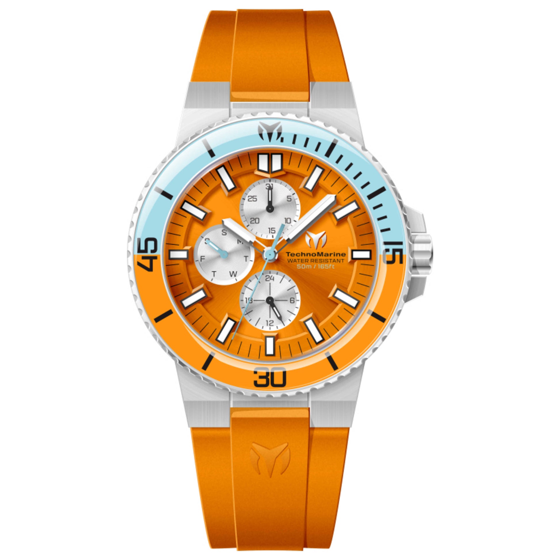 Front view of TechnoMarine La Pelagia Men's Quartz Watch TM-225095