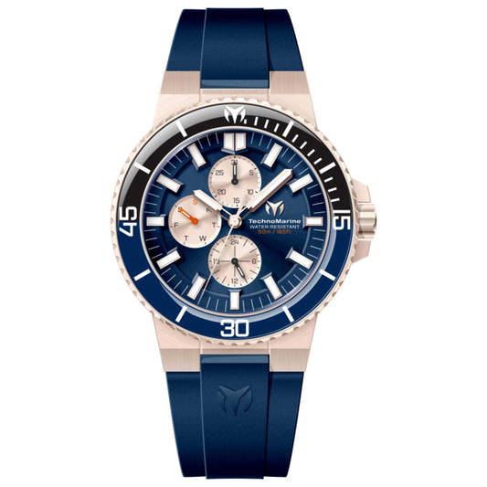 Front view of TechnoMarine La Pelagia Men's Quartz Watch TM-225104