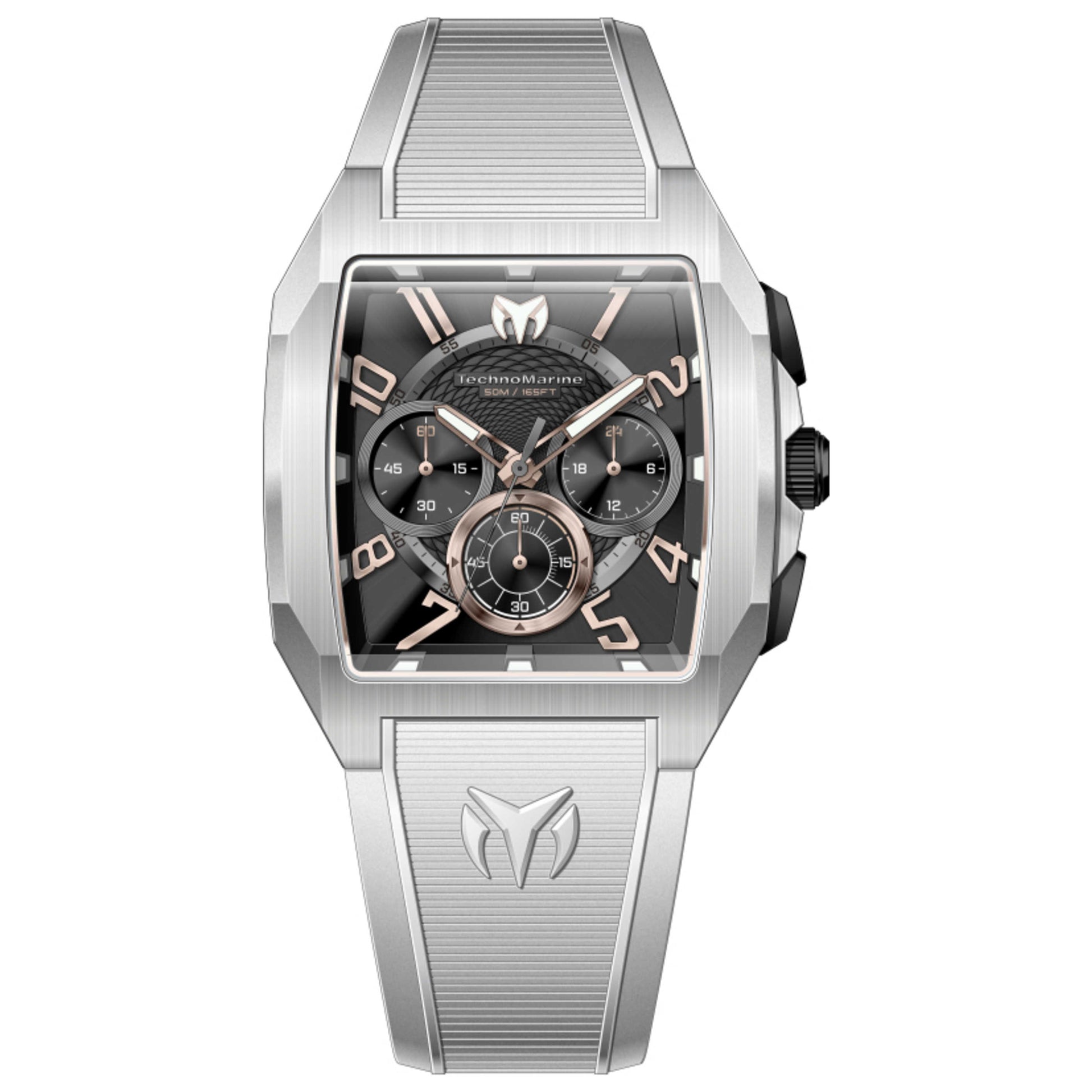 Front view of TechnoMarine Aqua Quadrant Men's Quartz Watch TM-225106