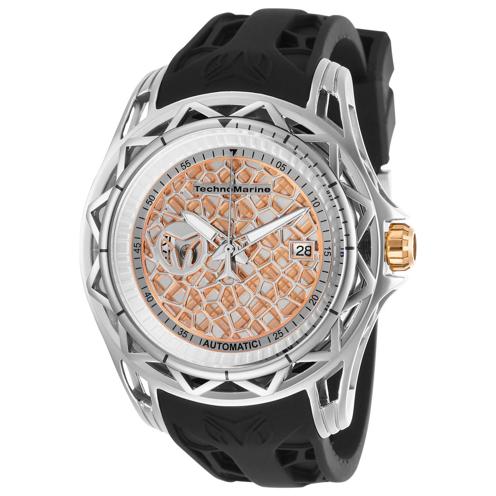Front view of TechnoMarine TechnoCell Men's Automatic Watch TM-318012